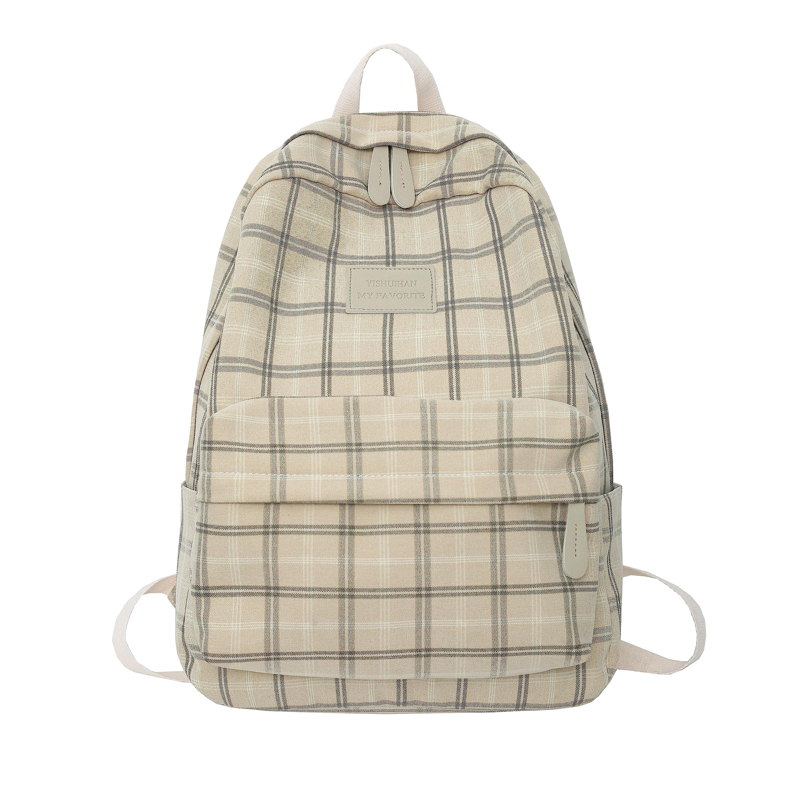 JHTPSLR womens Plaid Preppy Backpack Plaid Preppy Backpack