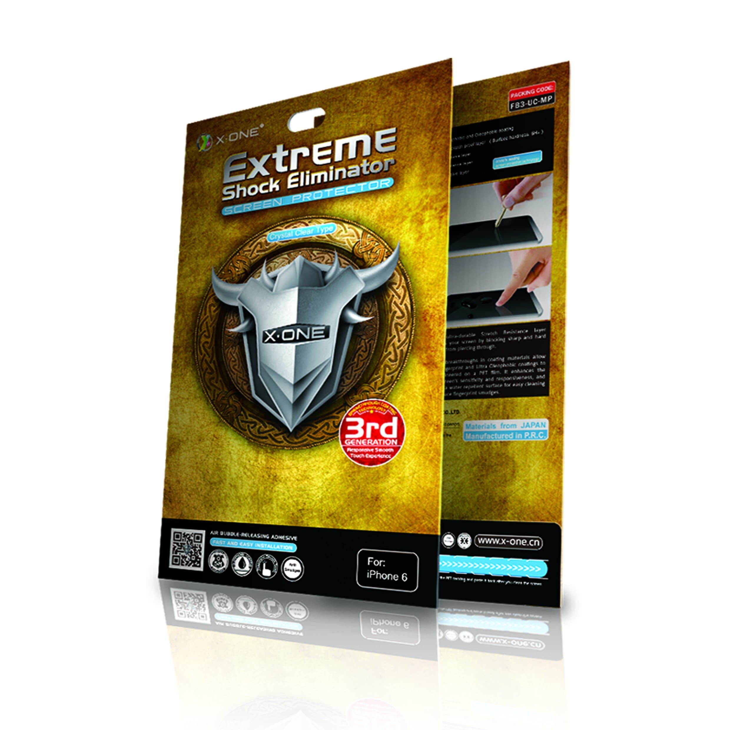 X-One Extreme Shock Eliminator Screen Protector for use with iPhone 6