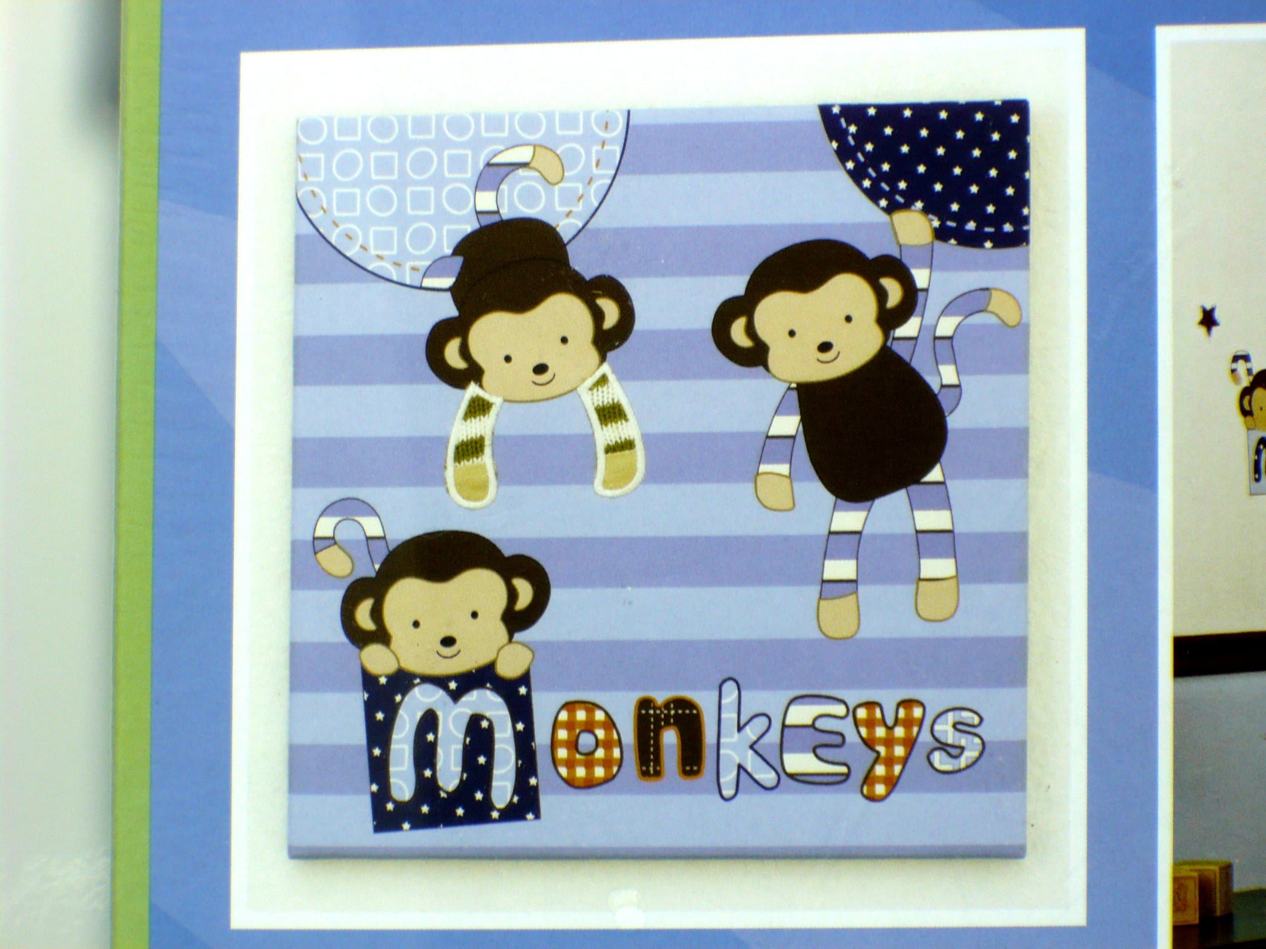 Monkey Mania Canvas Wall Art - 1 Pk