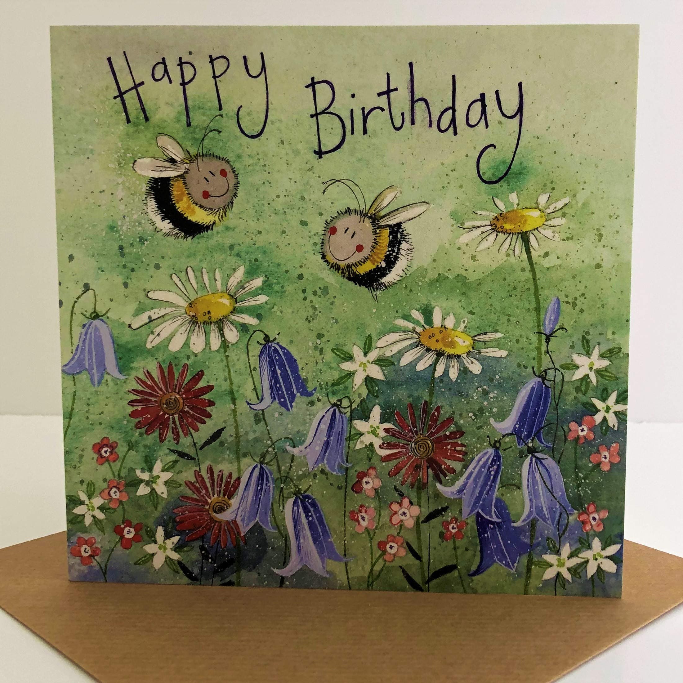Alex Clark Bee Meadow Birthday Card