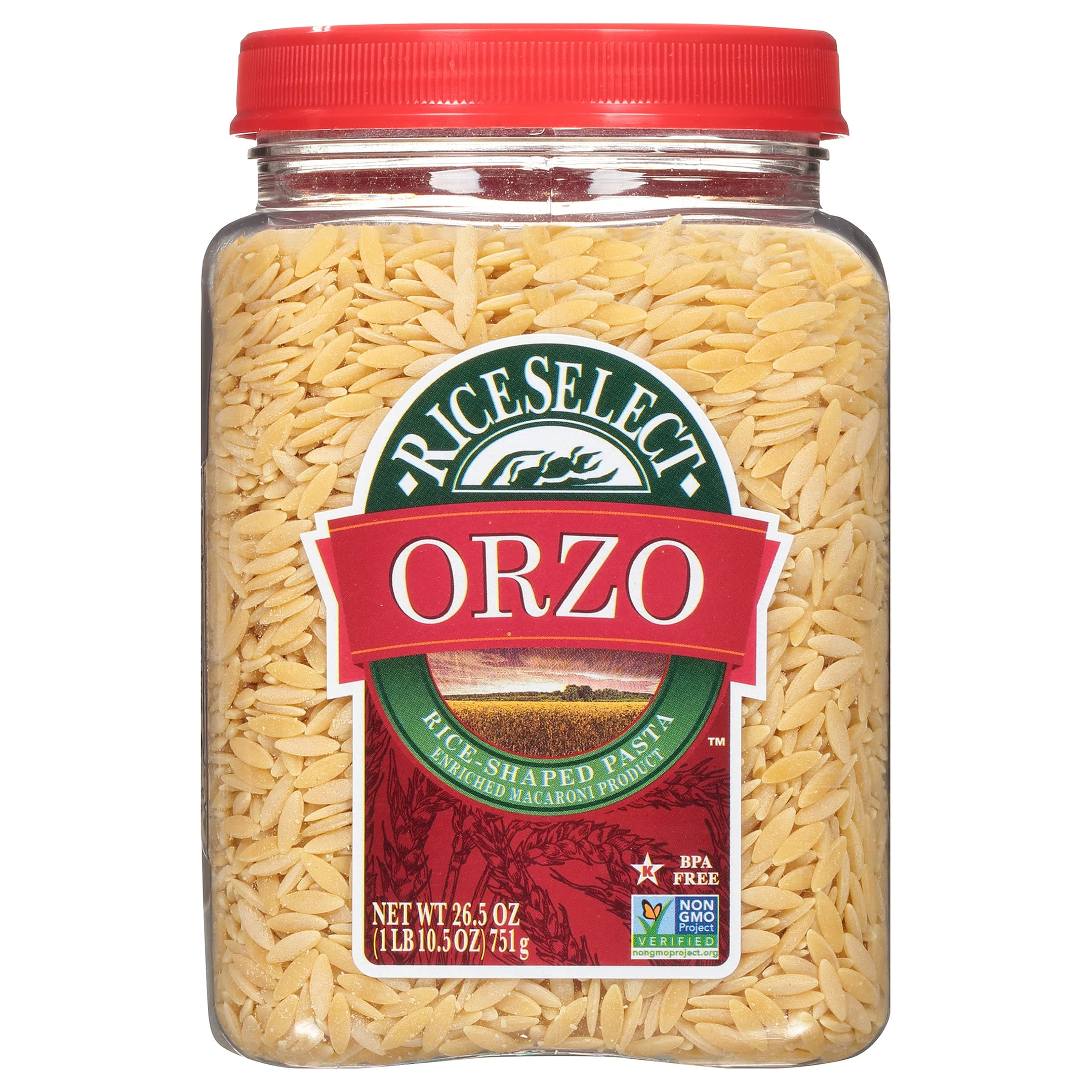 Rice Select Orzo Traditional Plain Pasta, 780ml - 4 per case.