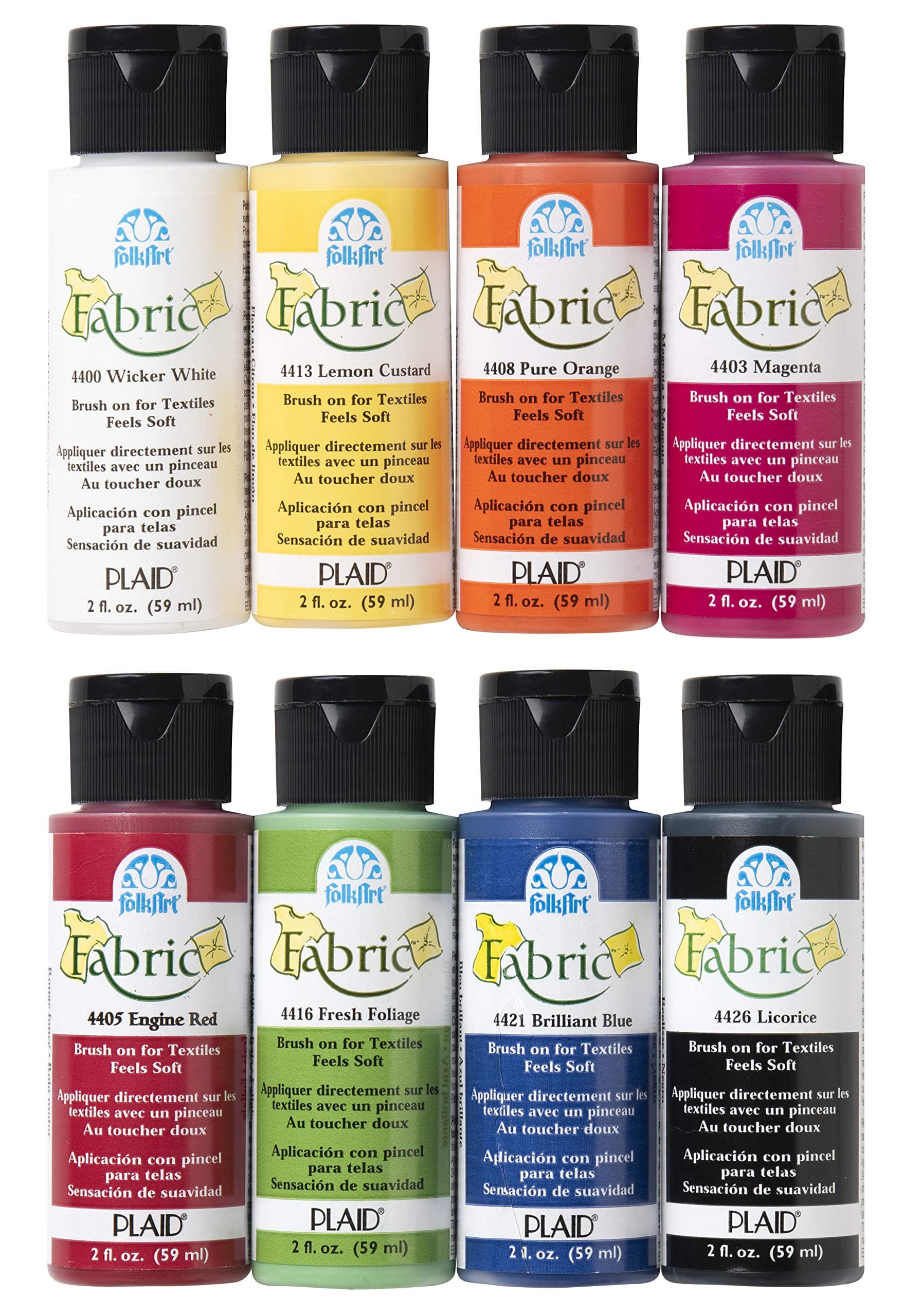 Brush On Fabric Paint Beginner Set (2-Ounce),
