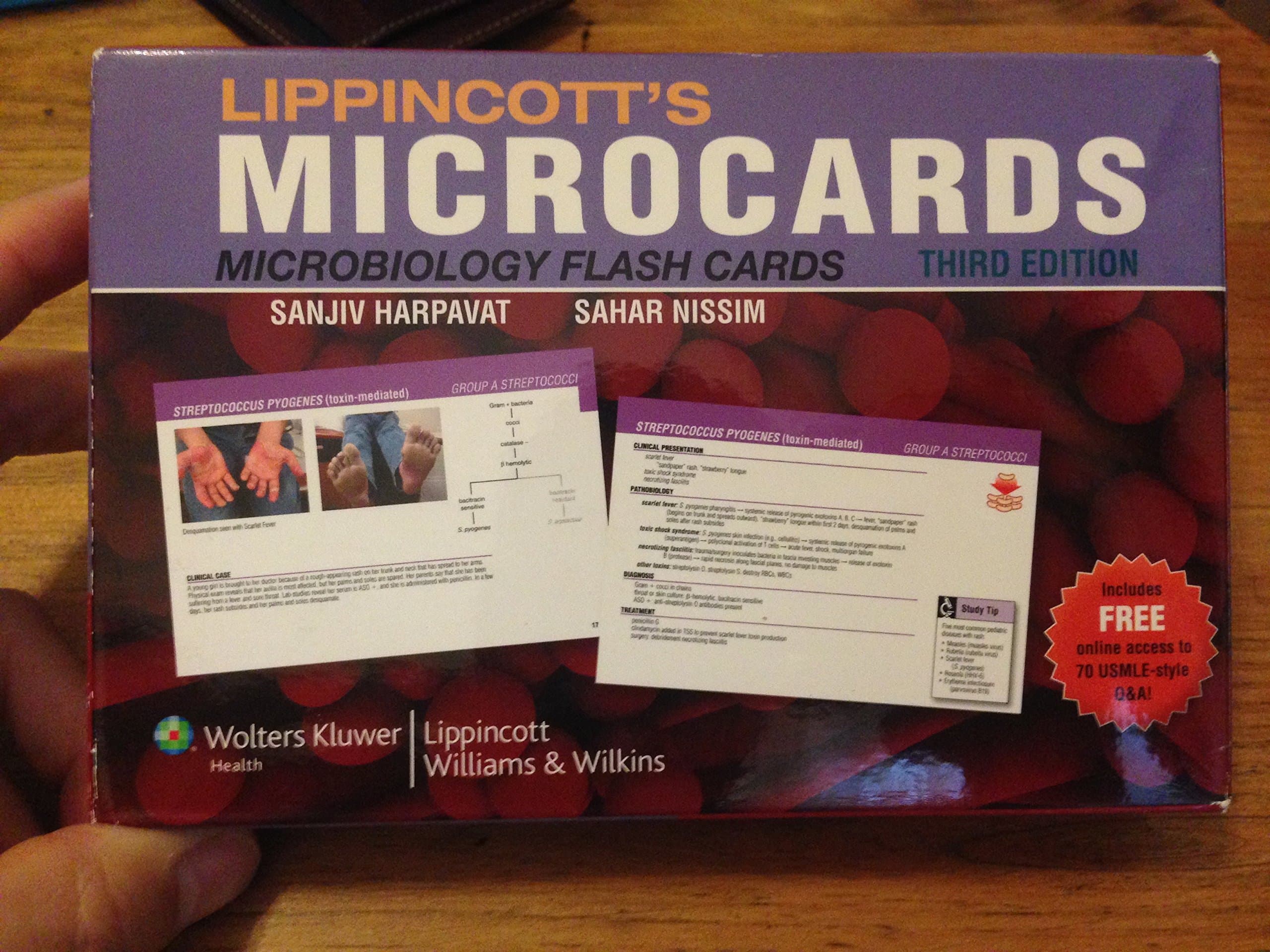 Lippincott's Microcards, Microbiology Flash Cards