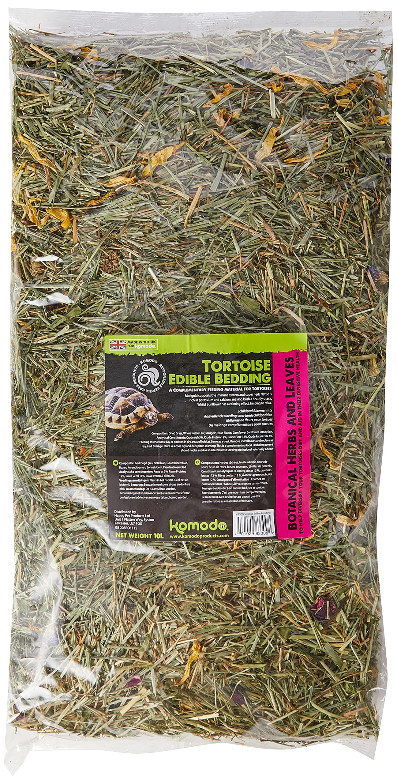 Komodo Tortoise Edible Bedding 10L, by Komodo,