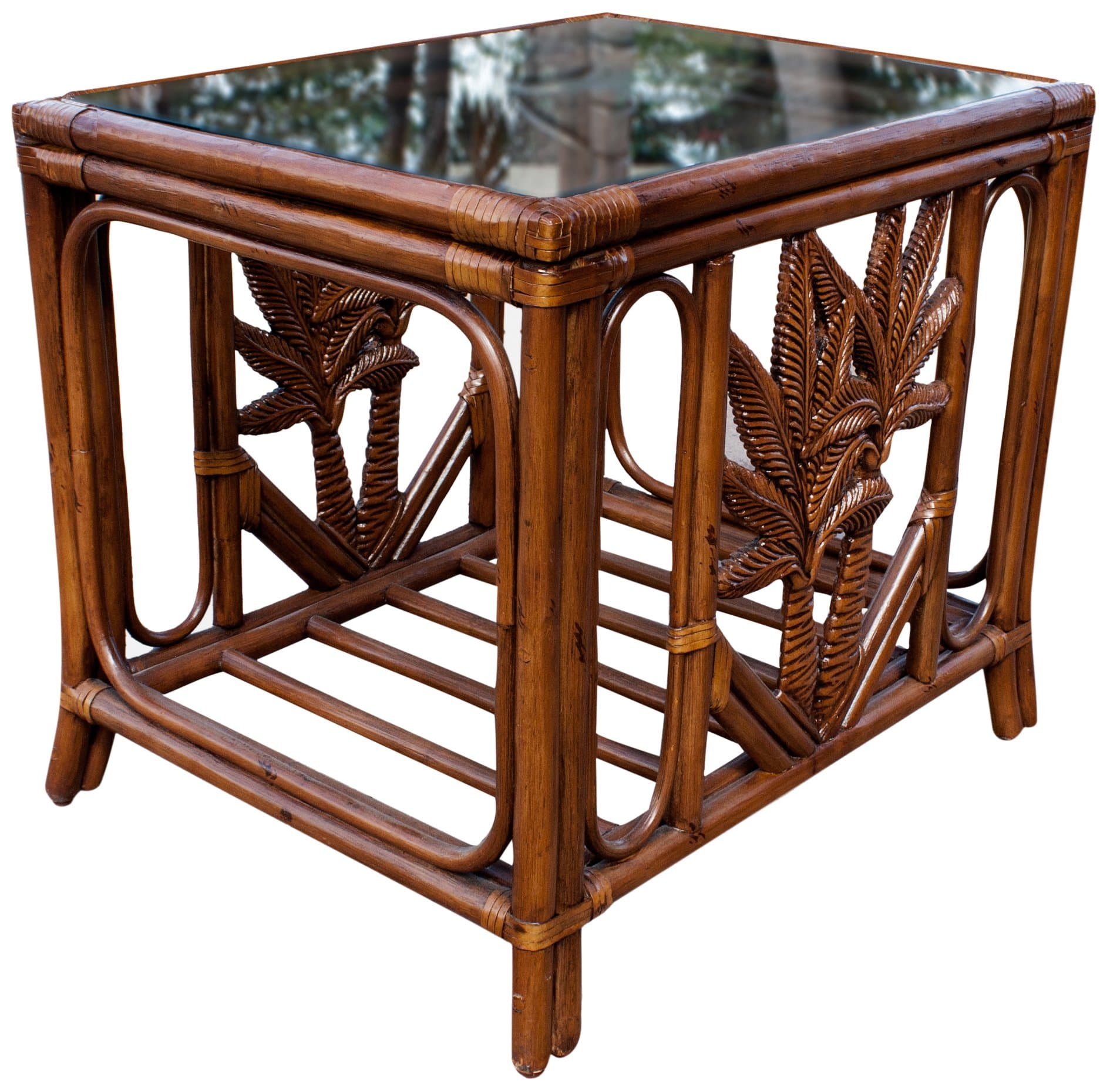 Wicker End Table