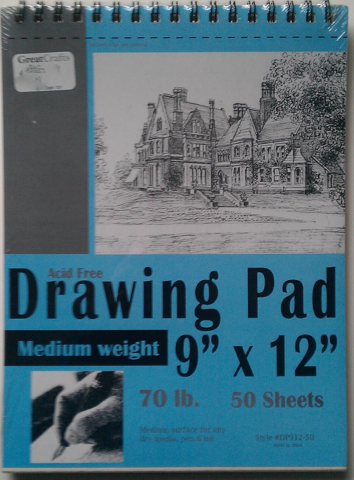 Acid Free Drawing Pad 9" X 12"