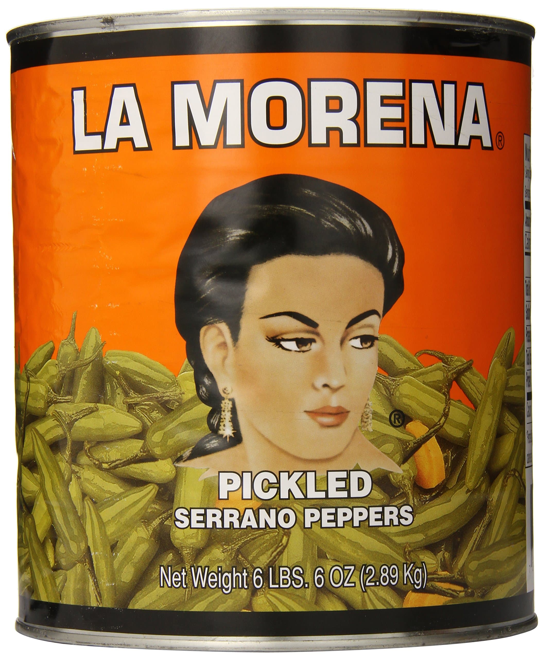 La Morena Serrano Peppers, 102 Ounce