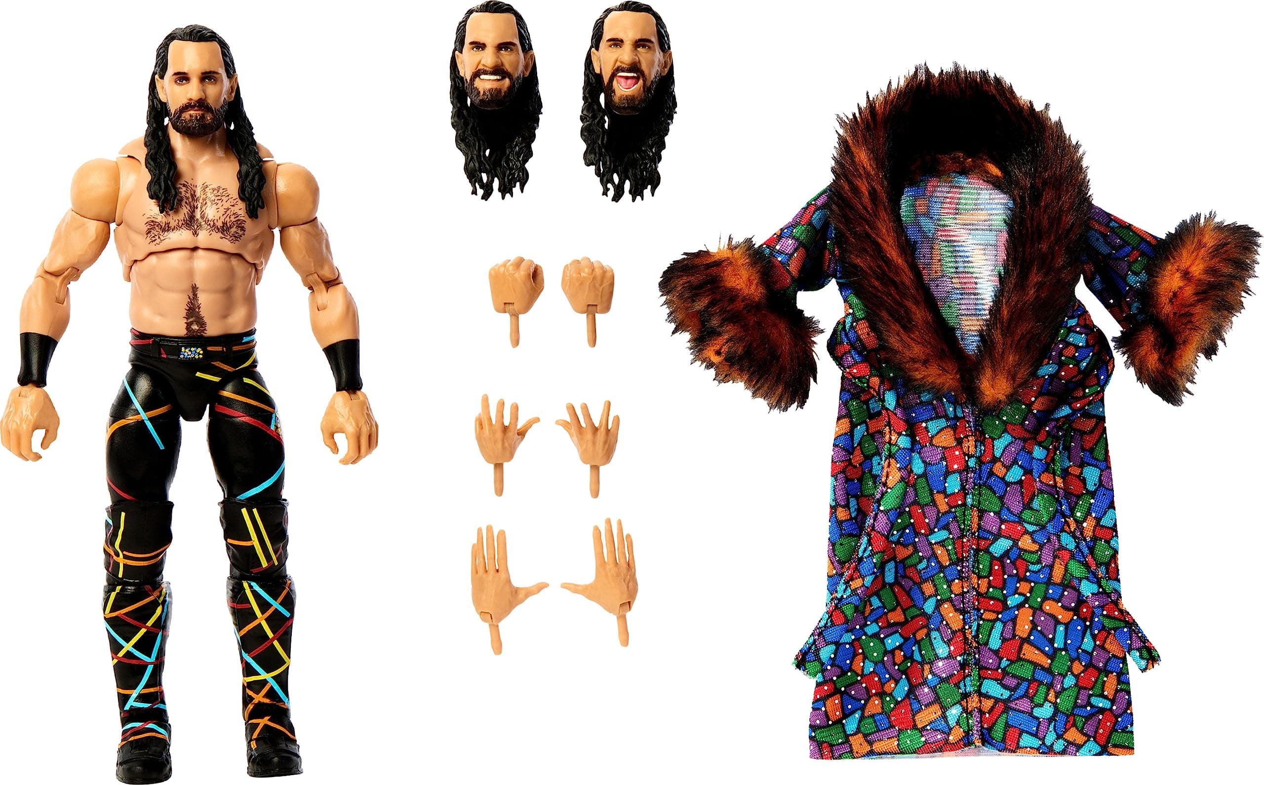 WWE Seth Rollins Ultimate Edition Action Figure with Interchangeable Accessories, Articulation & Life-Like Detail, 6-Inch
