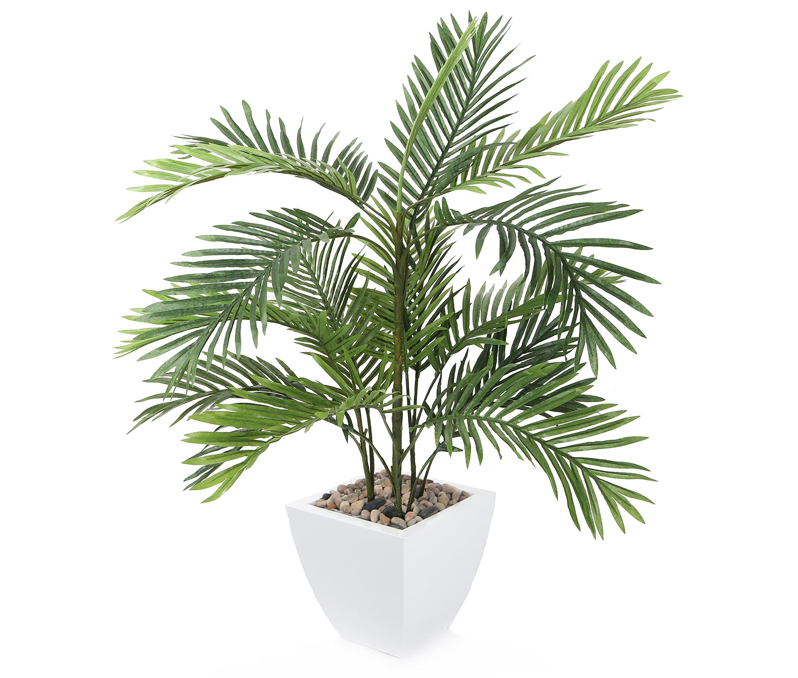 Closer2Nature Artificial 2ft 6" Kentia Palm Tree, Artificial Silk Plant and Tree, Faux Decoration Plants for Indoors in Home, Kitchen, Lounge and Office - Planter Not Included