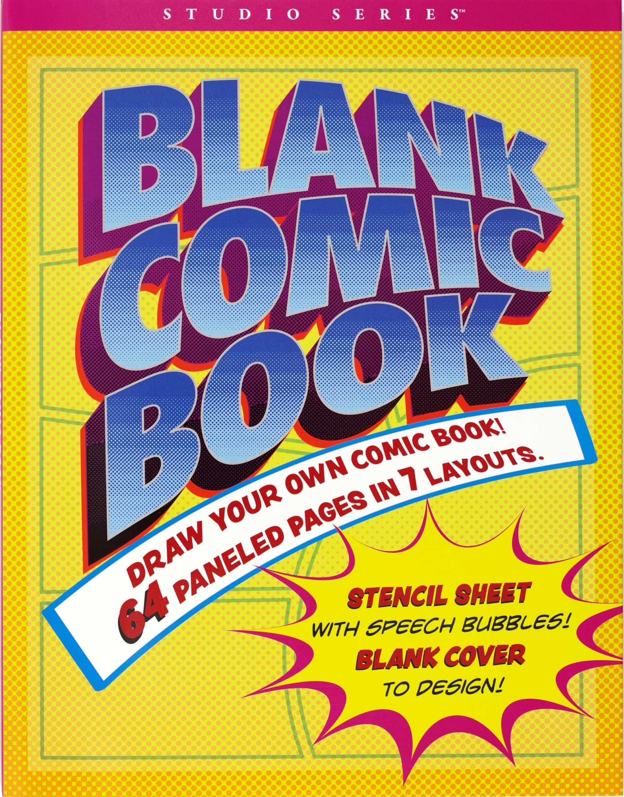 Blank Comic Book (Stencil Included)