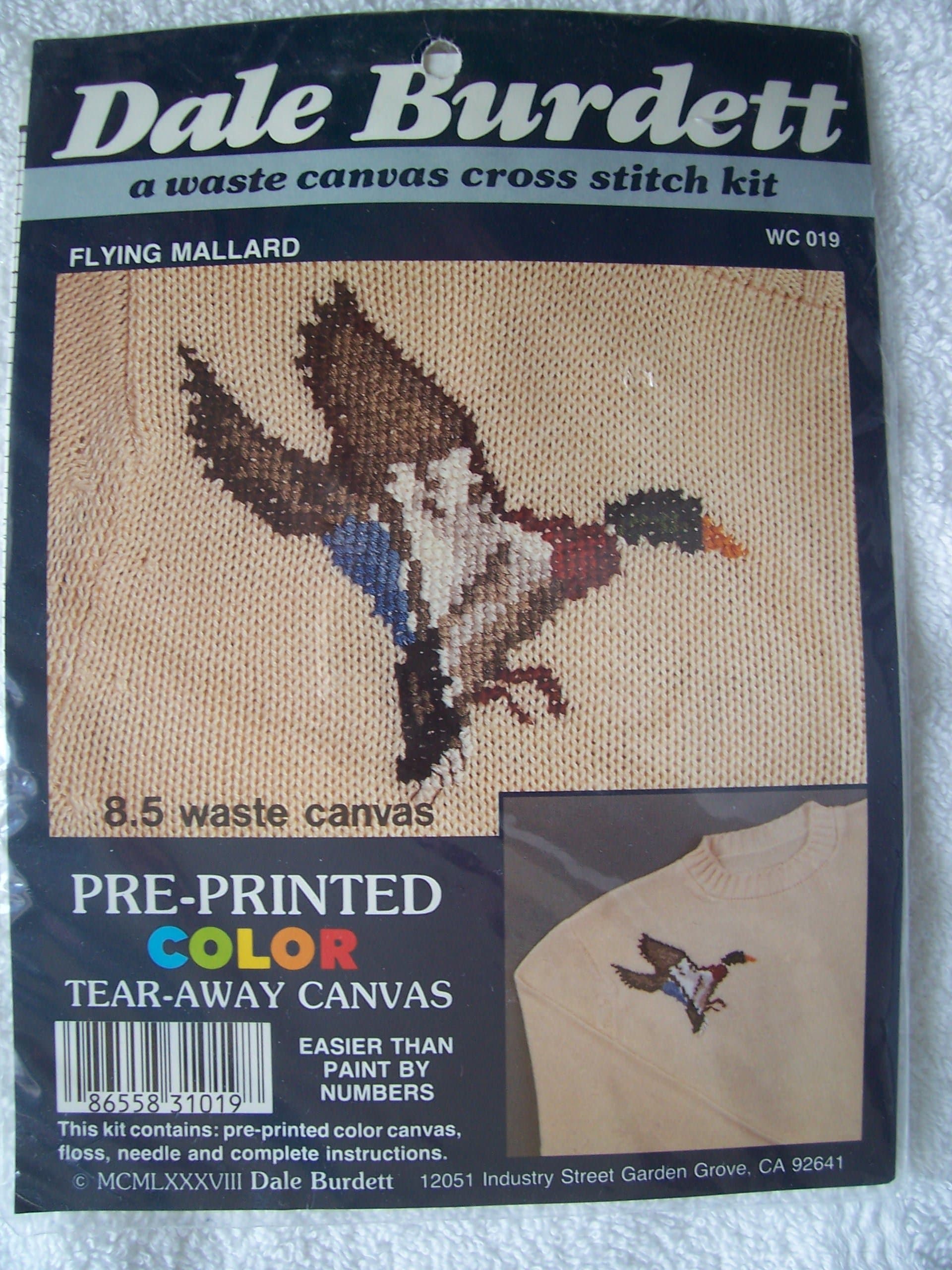 Flying Mallard Waste Canvas Cross Stitch Kit