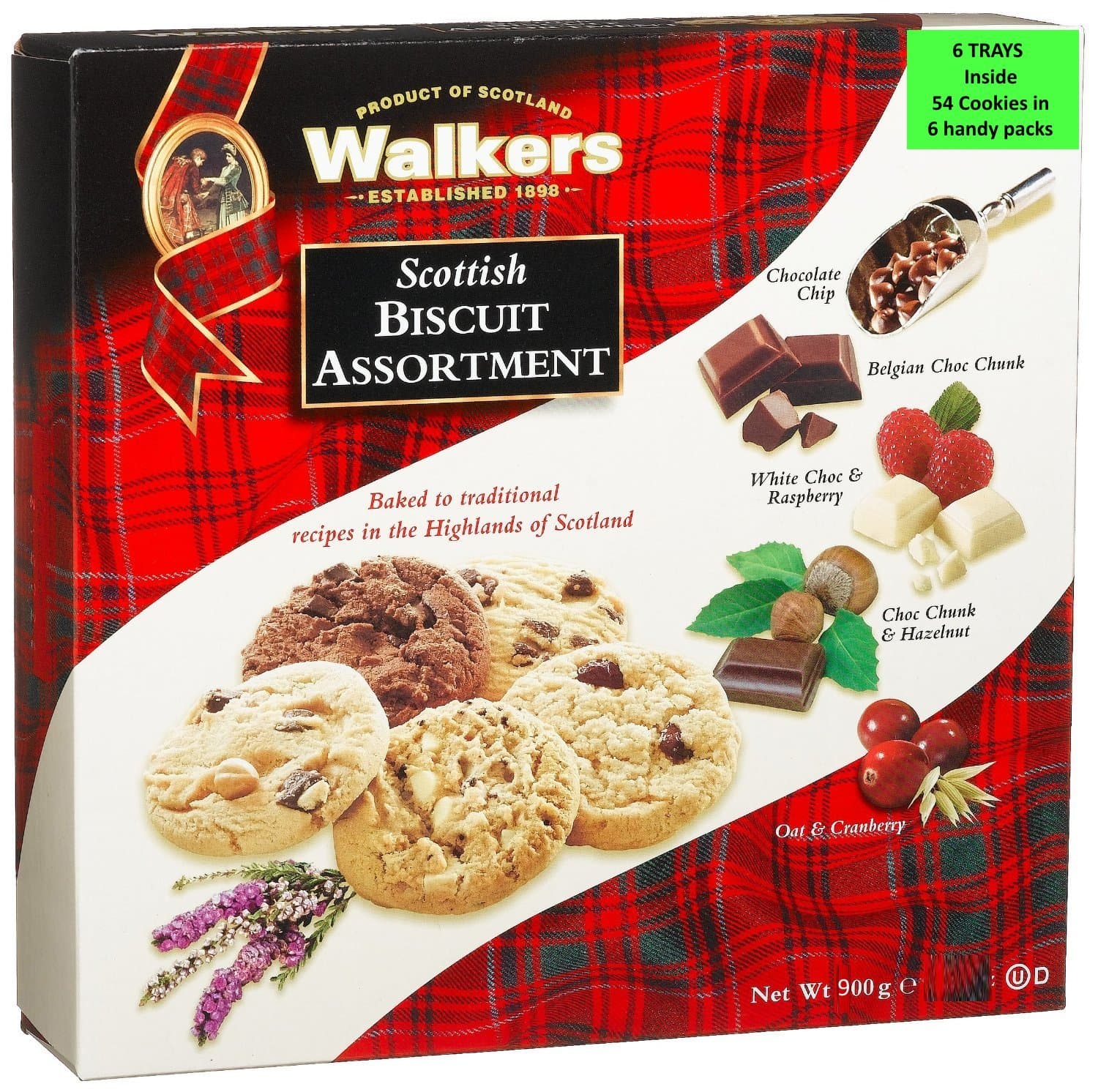 Walkers Shortbread Scottish Biscuit Assortment, 900g Box