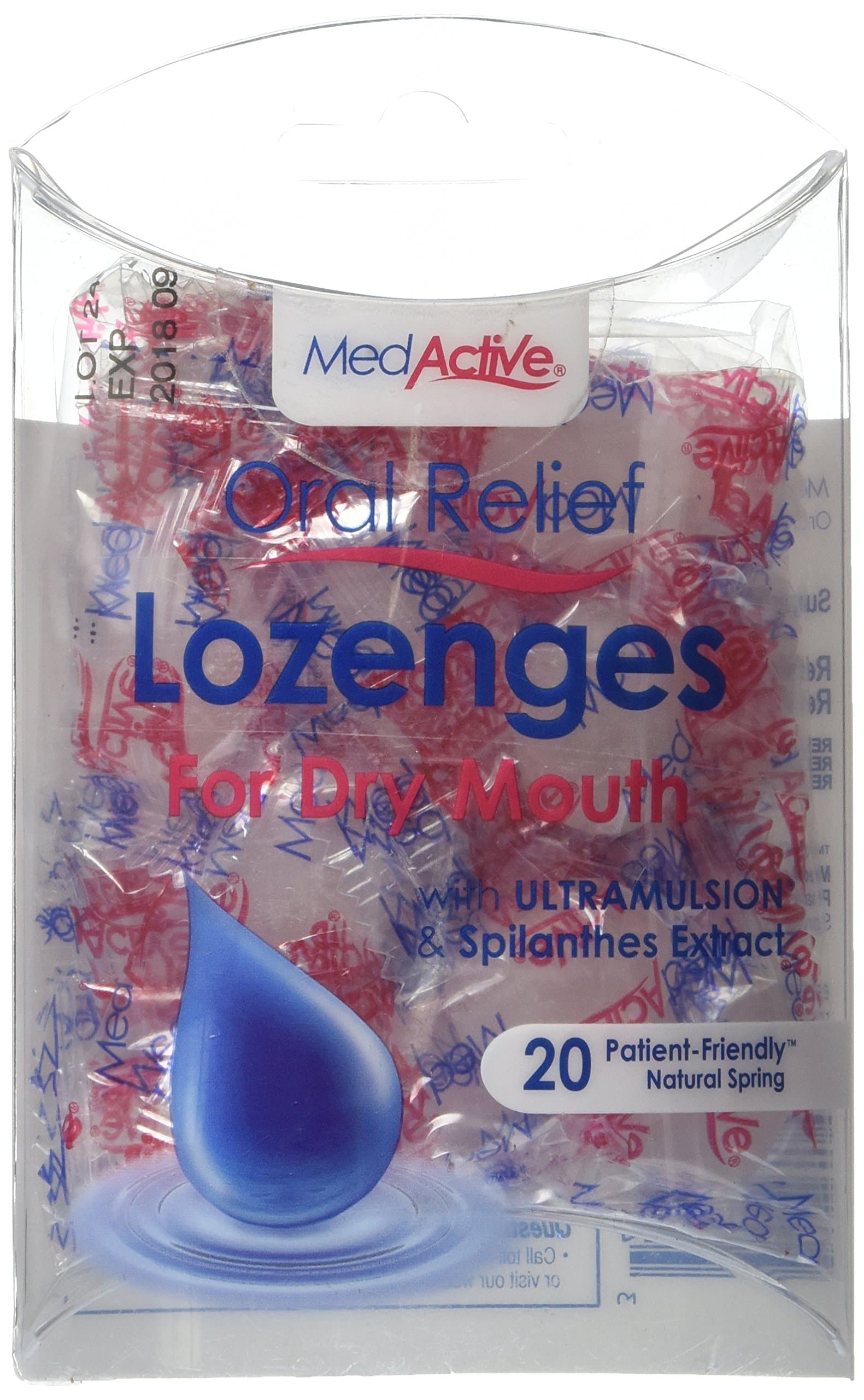 Oral Relief Lozenges, Natural Spring, 20 Count