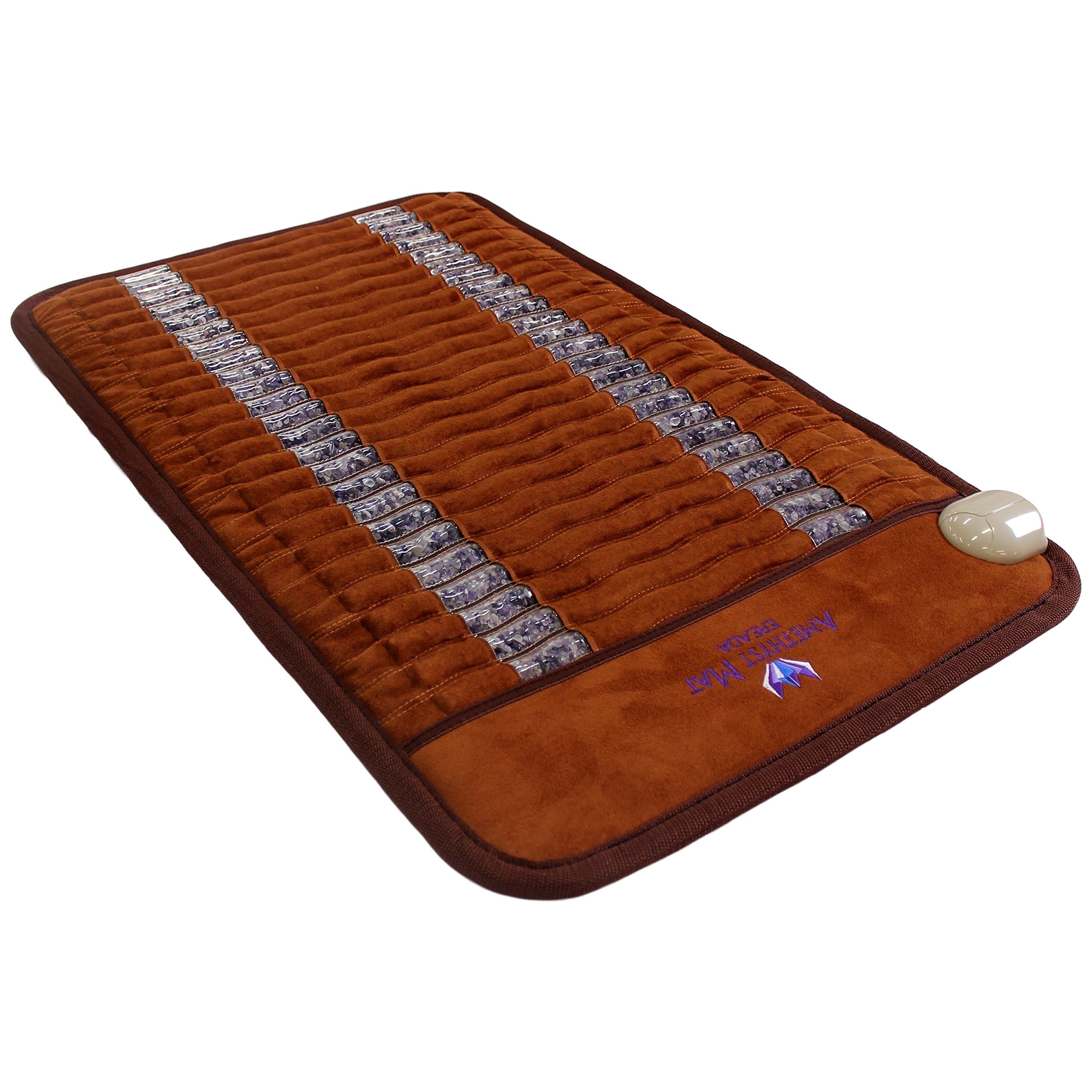 Ereada Infrared Amethyst Mat Mini 32"L x 20"W - Adjustable FIR Heating Pad 86-158°F with Natural Crystals - Negative Ions - No EMFs - 2-Year Warranty for Professional Use - Original Korea Manufacturer