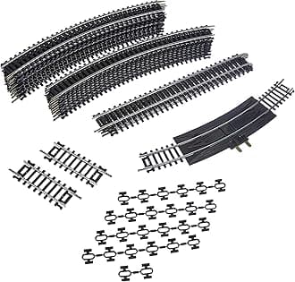 MEHANO MEHANOF104 Additional (52 Pcs, to Combine with Railroad Bridge) Ho Scale Tracks Set 4-Made in Slovenia, Multi Colour