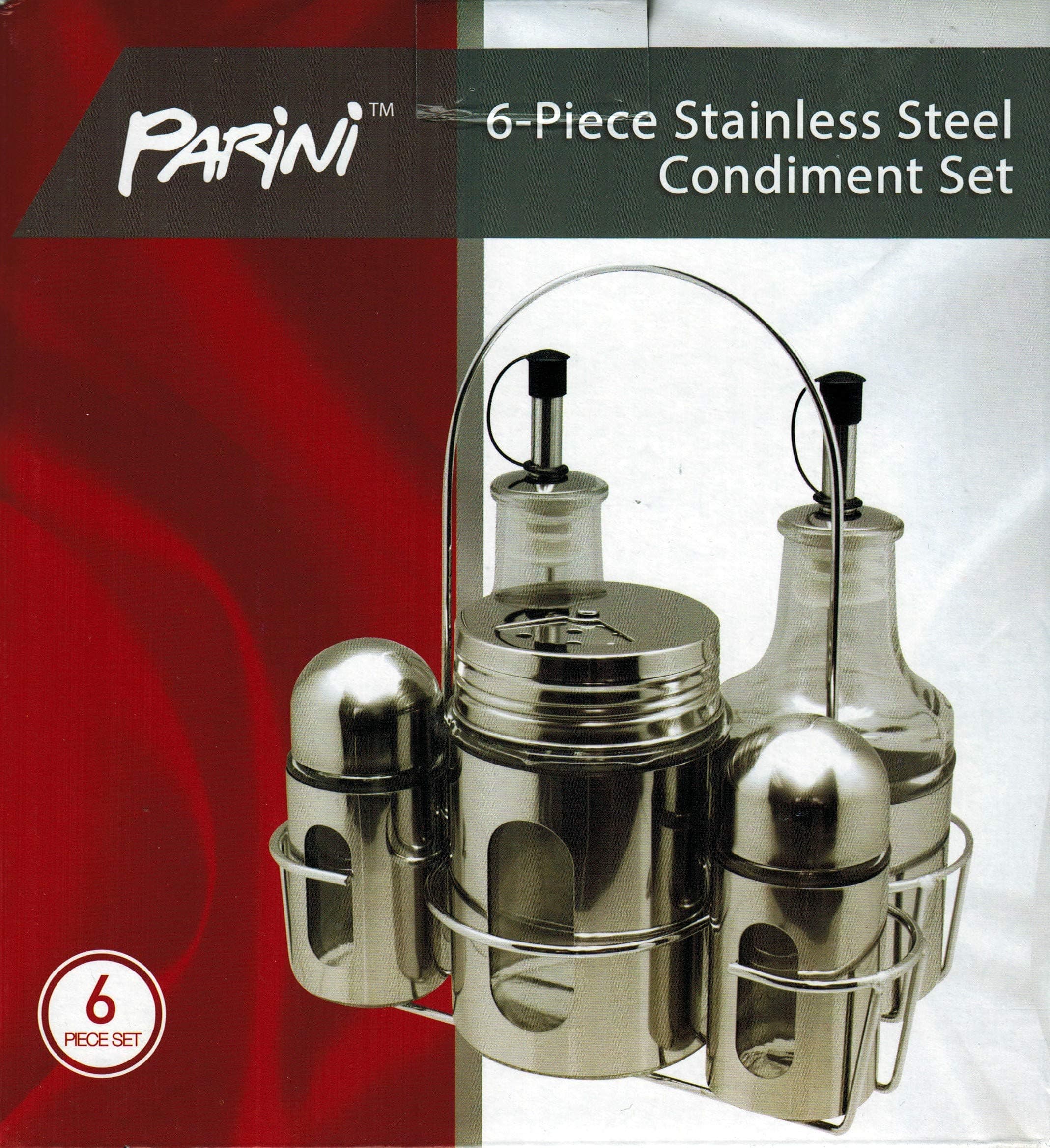 6-Piece Stainless Steel Condiment Set