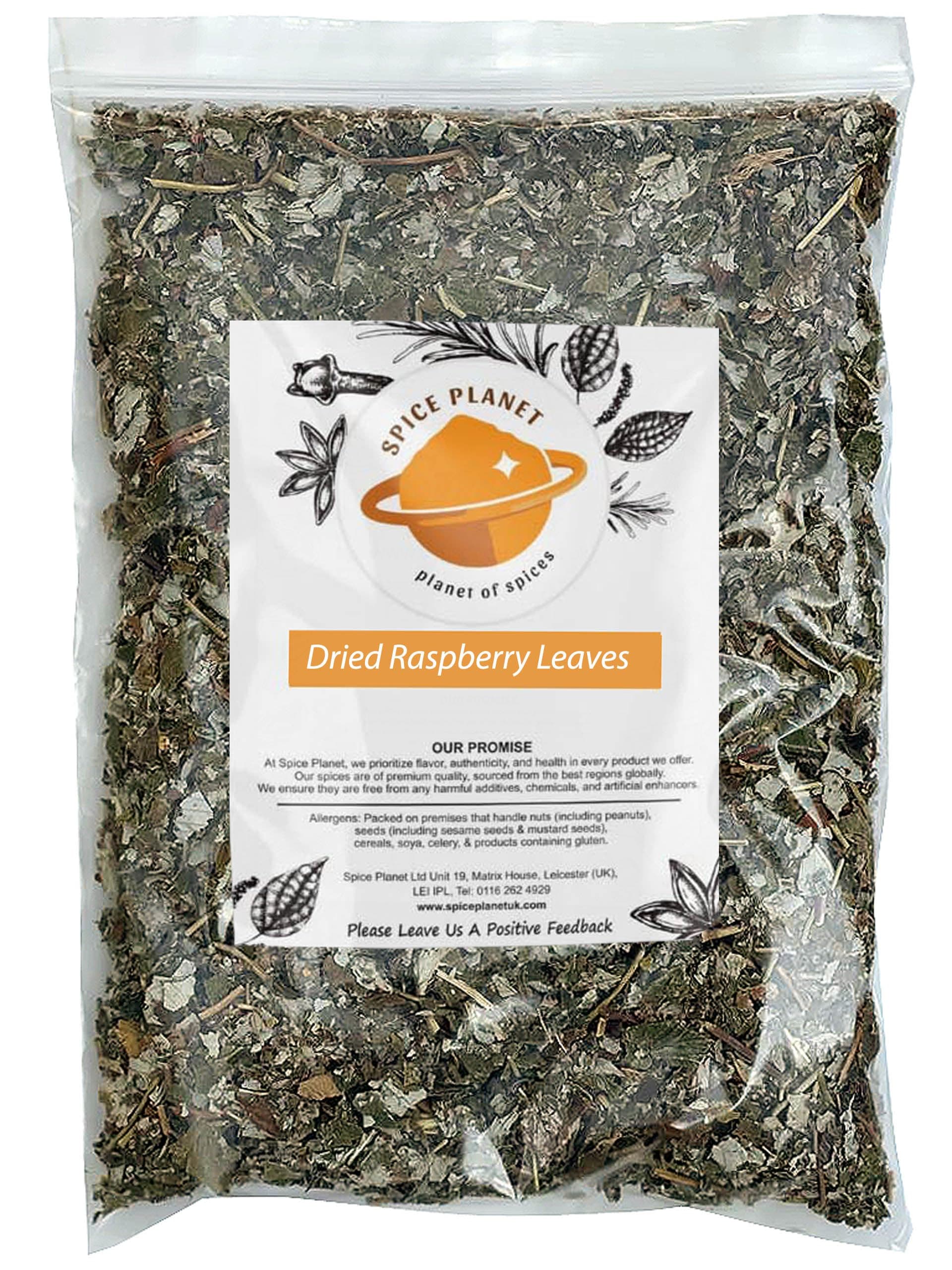 Raspberry Leaves Cut | Leaf Premium Quality by Spice Planet® 25g-1.9kg (25 Grams)