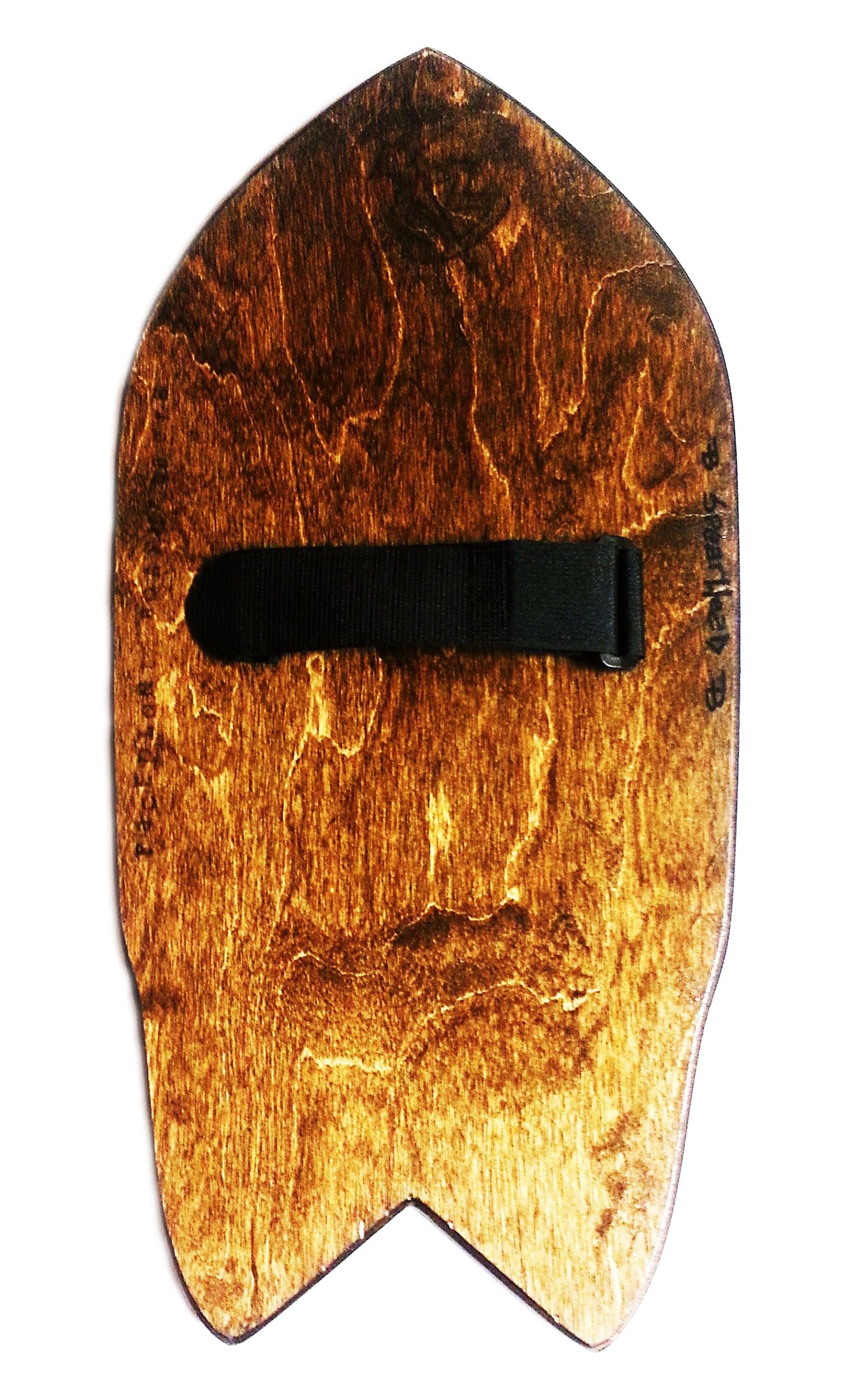 Spearhead Handboard Strap w/ Dark Walnut(attached)- A Surfboard for Your Hand!