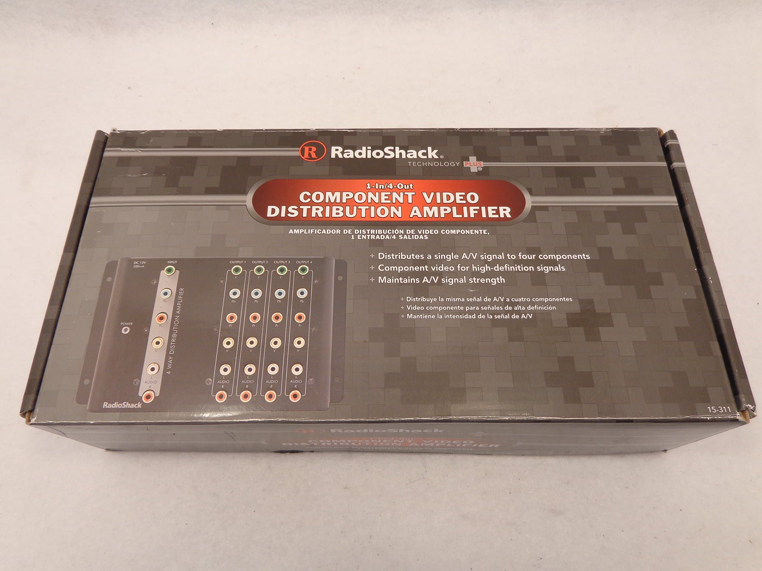 RadioShack 4-Way Component Video Distribution Amplifier 15-311