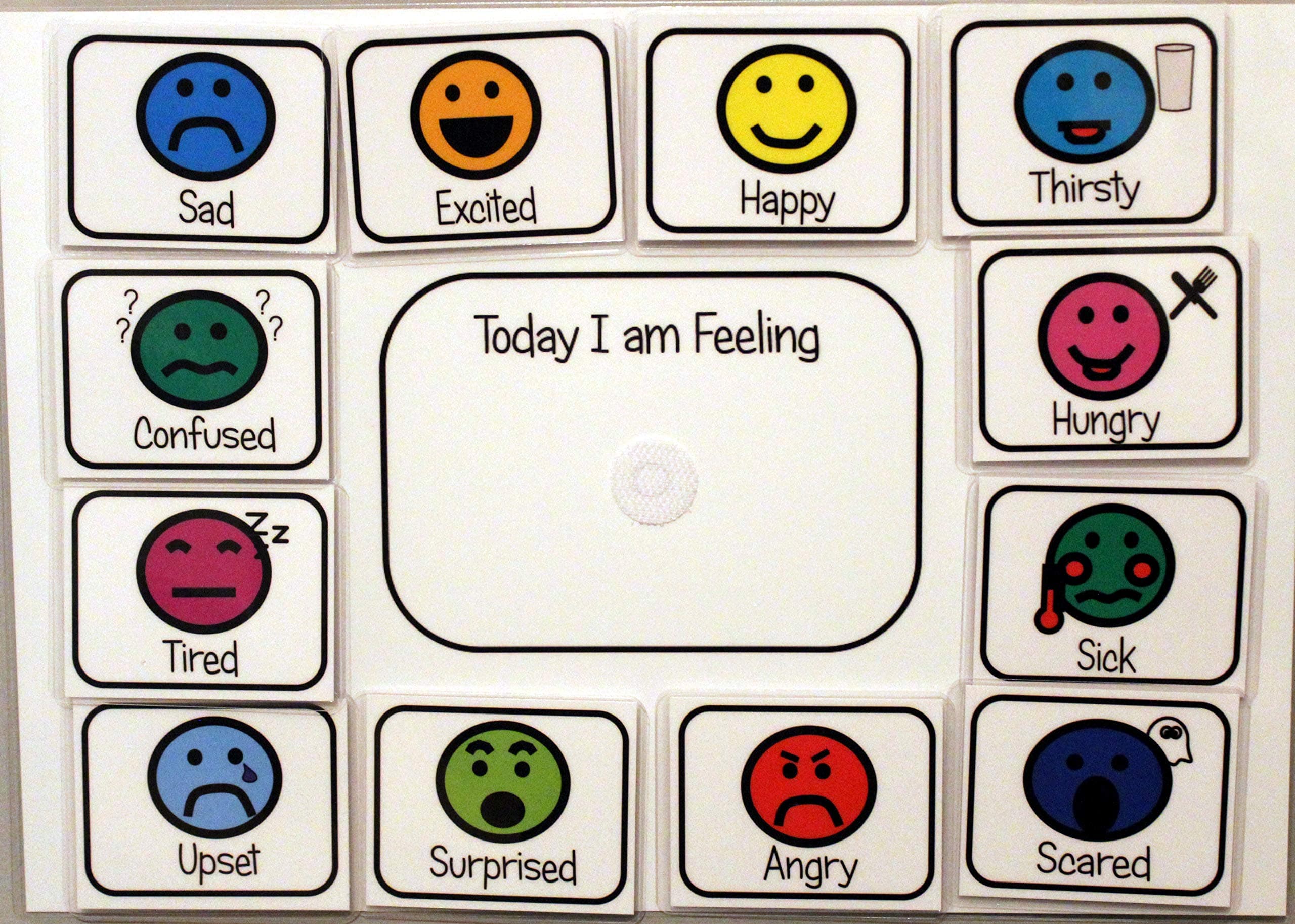 Today I AM Feeling Emotions Chart - Communication Aid for Non-Verbal Children / Autism / ADHD / SEN - Use at Home / School / Preschool / Senco