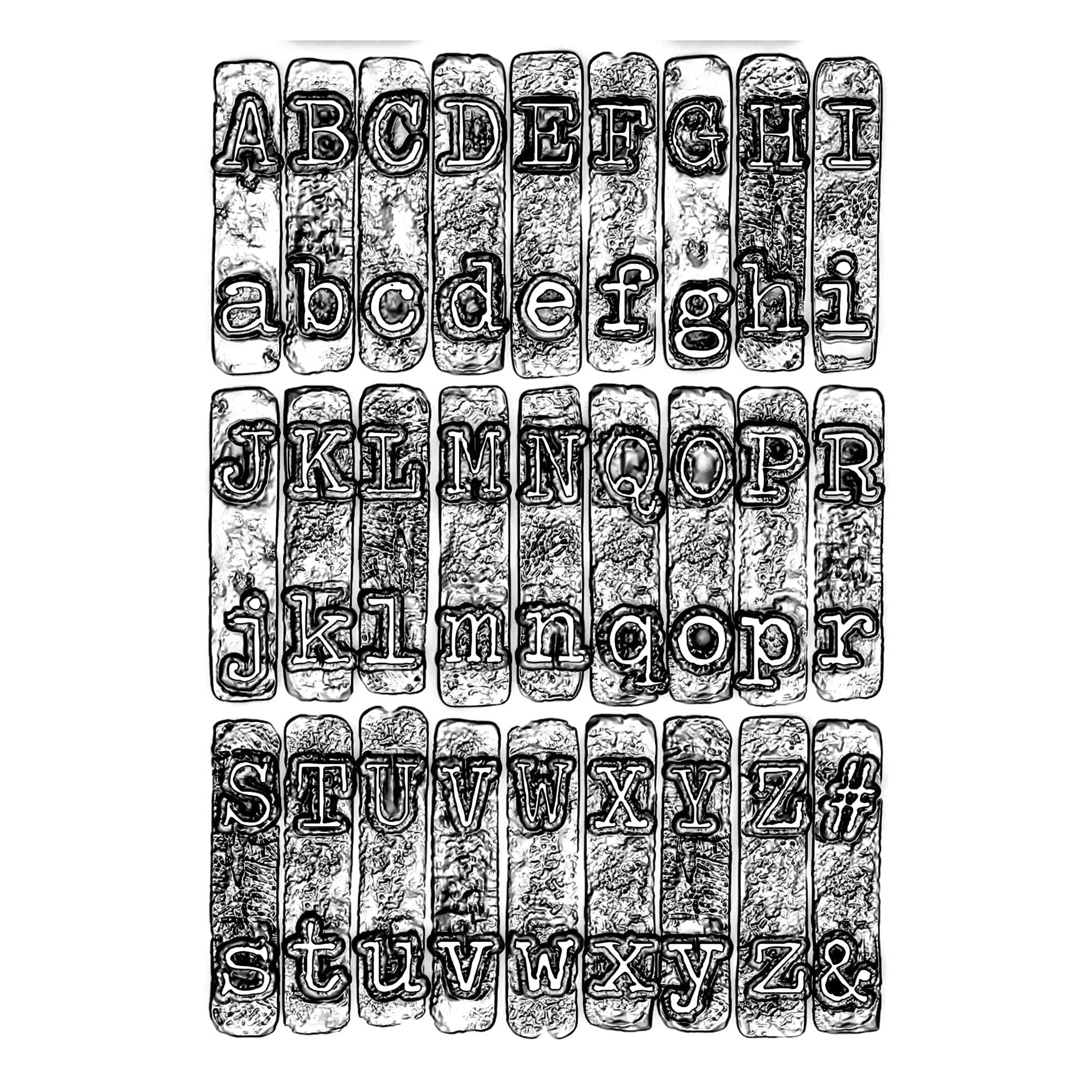 3-D Texture Fades Embossing Folder 664760 Typewriter by Tim Holtz One Size, Multicolour. Personalize and Customize Your Projects with Typewriter by Tim Holtz!
