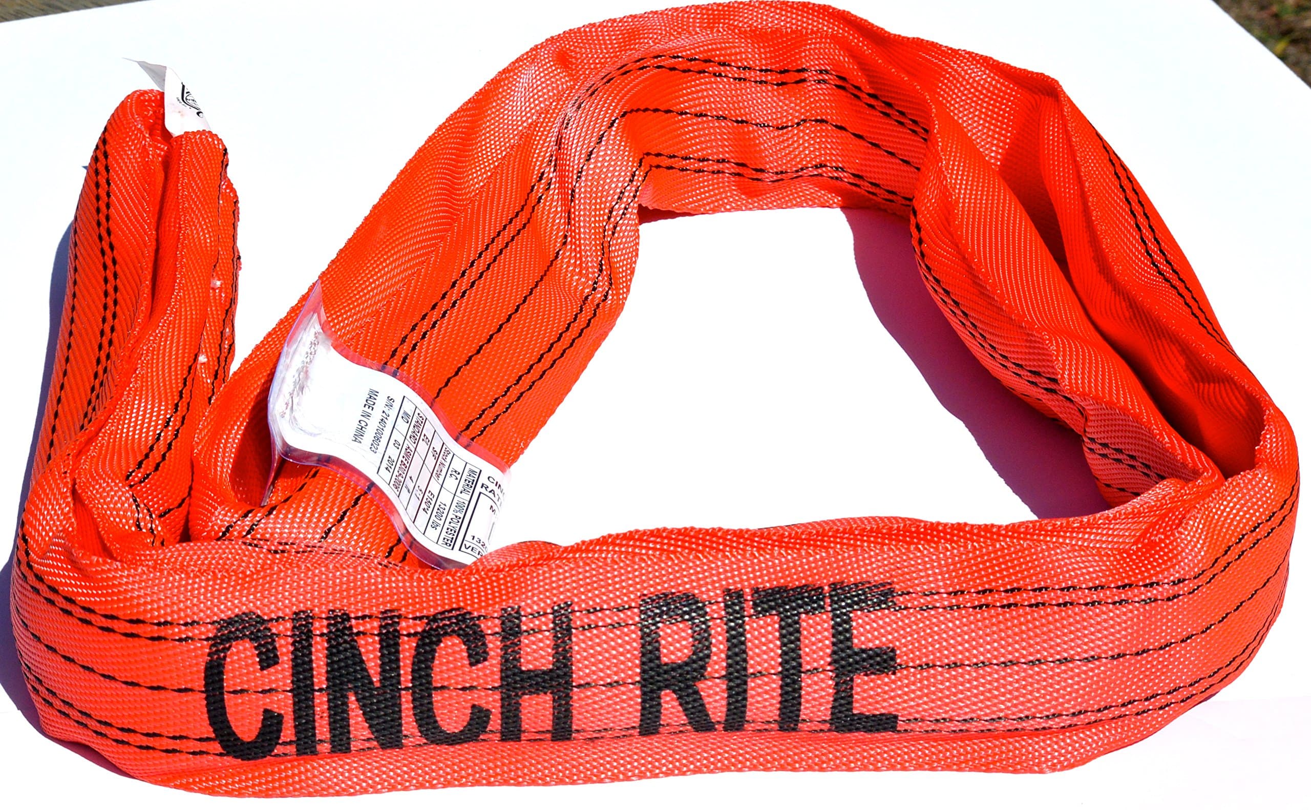 4 Ft. Red Polyester Endless Roundsling 13,200lb Vertical Load Limit (Round Sling)!