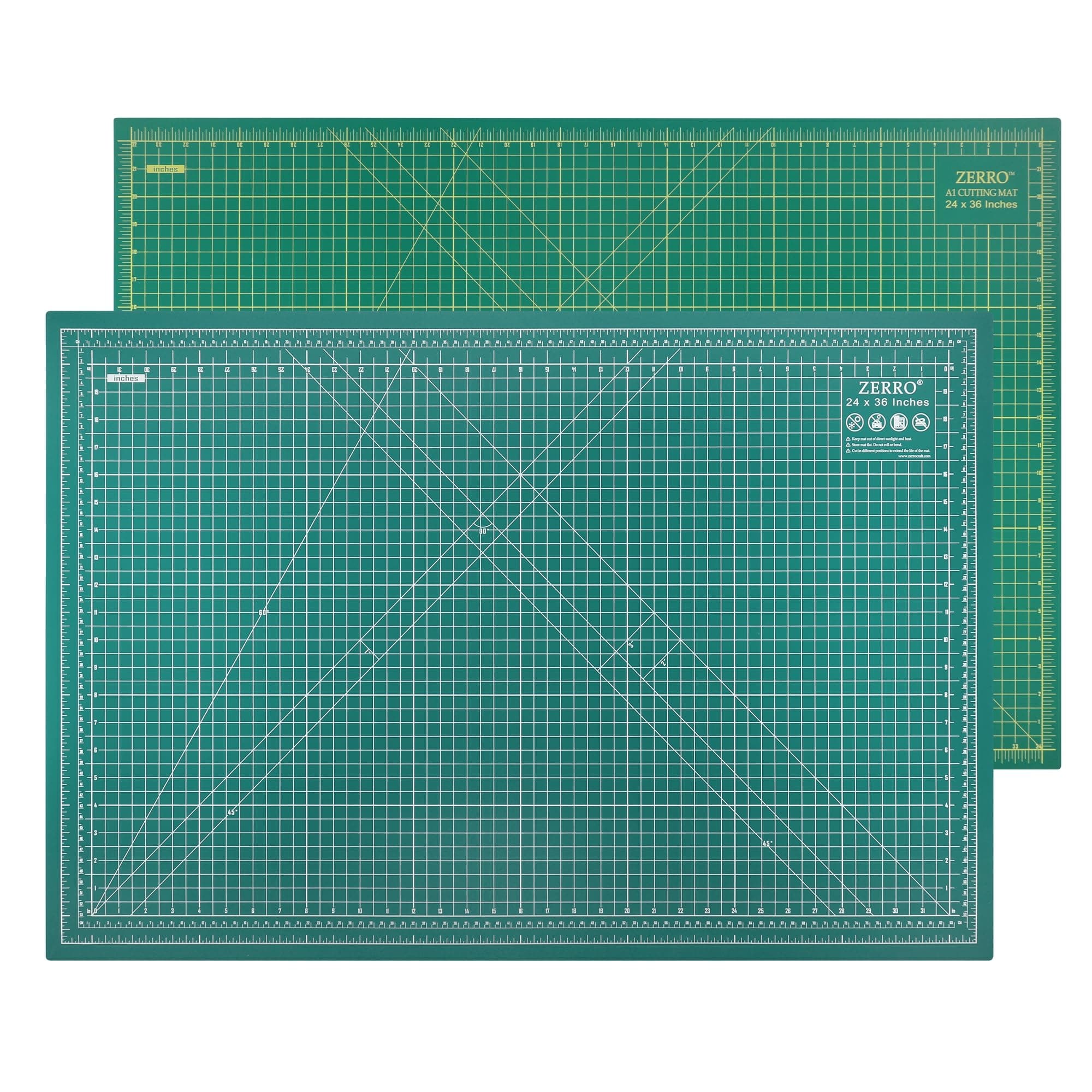 ZERRO Self Healing Cutting Mat 24" x 36", Professional Double Sided Durable Non-Slip Rotary Mat for Scrapbooking, Fabric, Quilting, Sewing-3mm Thick (A1)