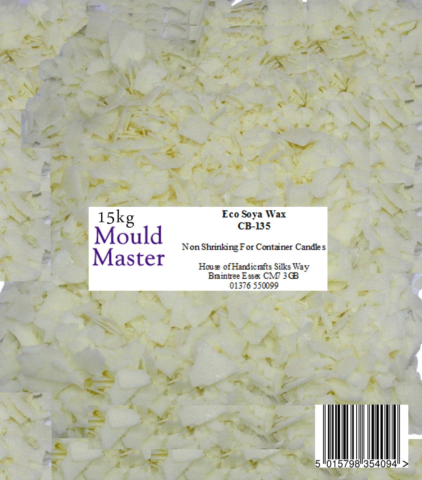 Moldmaster 15 kg Eco Soy Wax, White