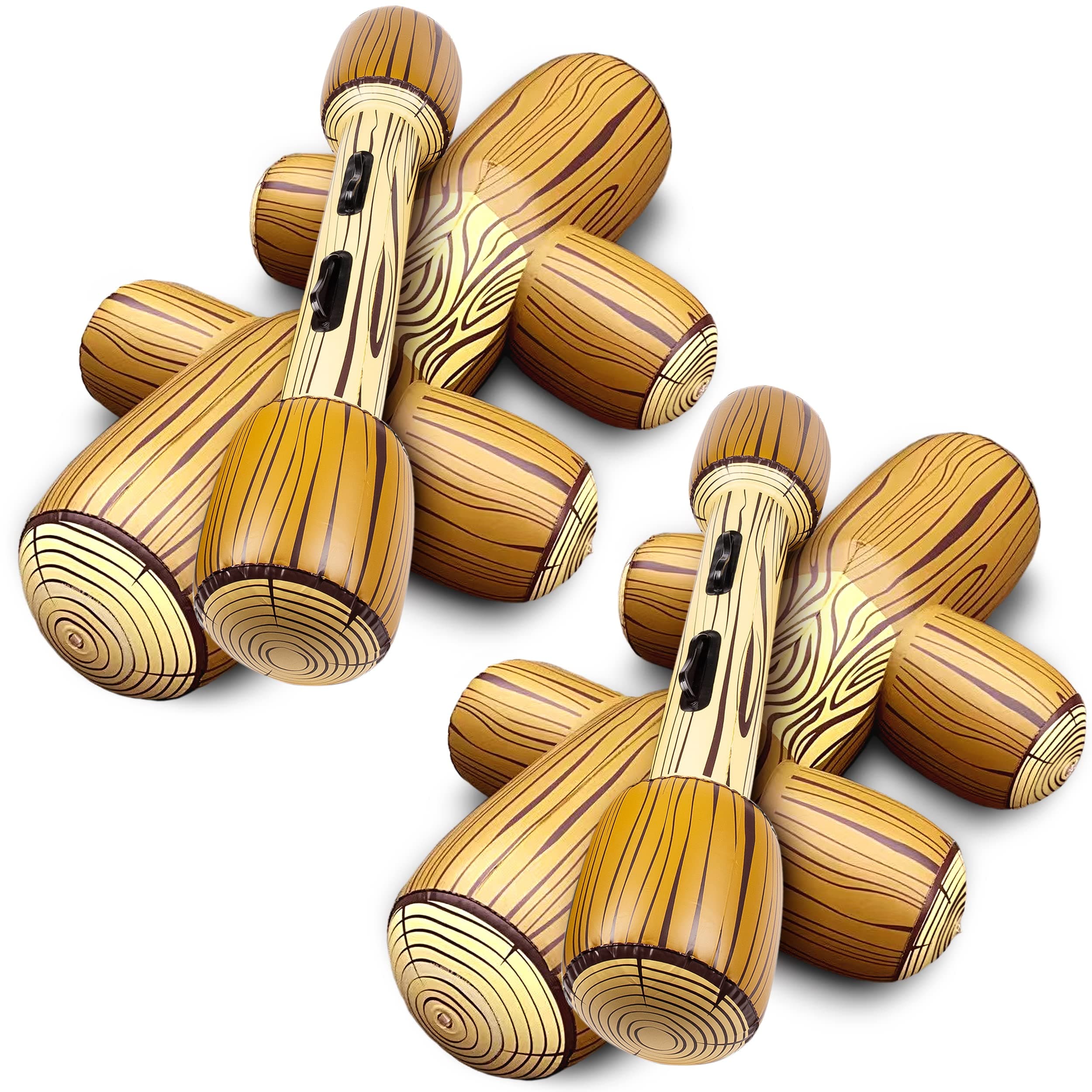 [Upgraded Version] Chuchik Inflatable Ride On Battle Logs, Pool Games for Adults & Kids. Joust Game Inflatable Raft Pool Floats Kids, Pool Toys for Kids Ages 4-8 8-12 & Adults - Pool Floaties