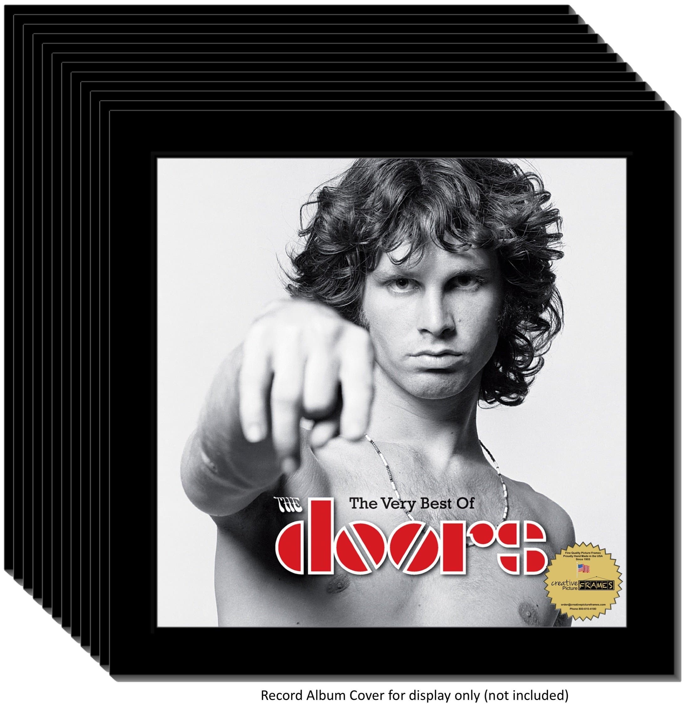 Creative Picture Frames - 12.5"x12.5" LP Vinyl Record Frame Display, Music Album Cover Holder, Stunning Wall Art Decor w/No Mat, Dust-free Glass, and Wall Hanger for Musicians & Music Lovers, 12-Pack