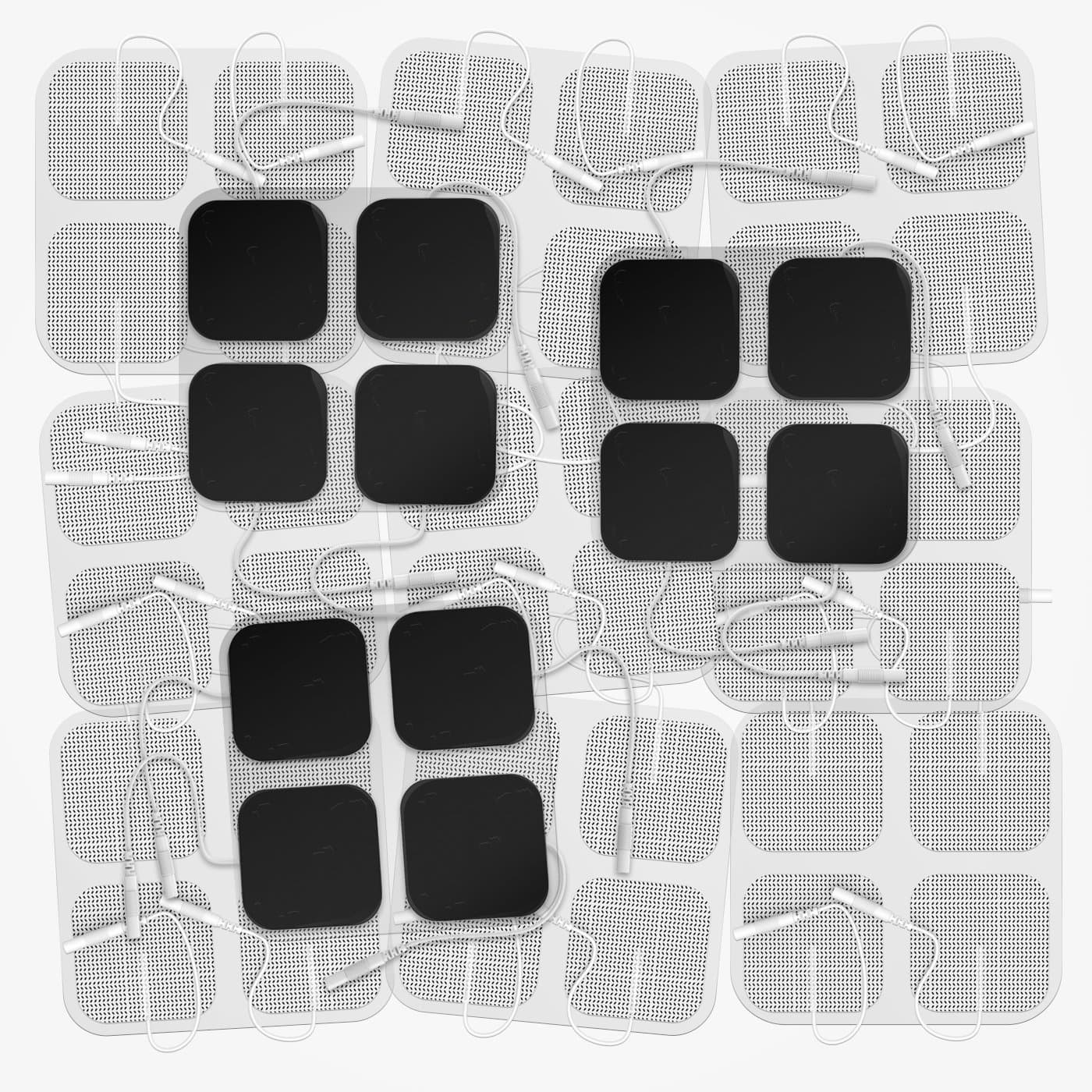 TENS Unit Pads 2"X2" 48 Pcs Replacement Pads Electrode Patches for Electrotherapy