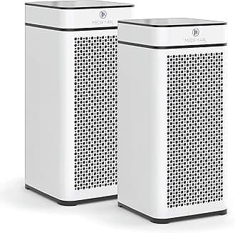 Medify MA-40 Air Purifier with True HEPA H13 Filter | 1,793 ft² Coverage in 1hr for Smoke, Wildfires, Odors, Pollen, Pets | Quiet 99.9% Removal to 0.1 Microns | White, 2-Pack