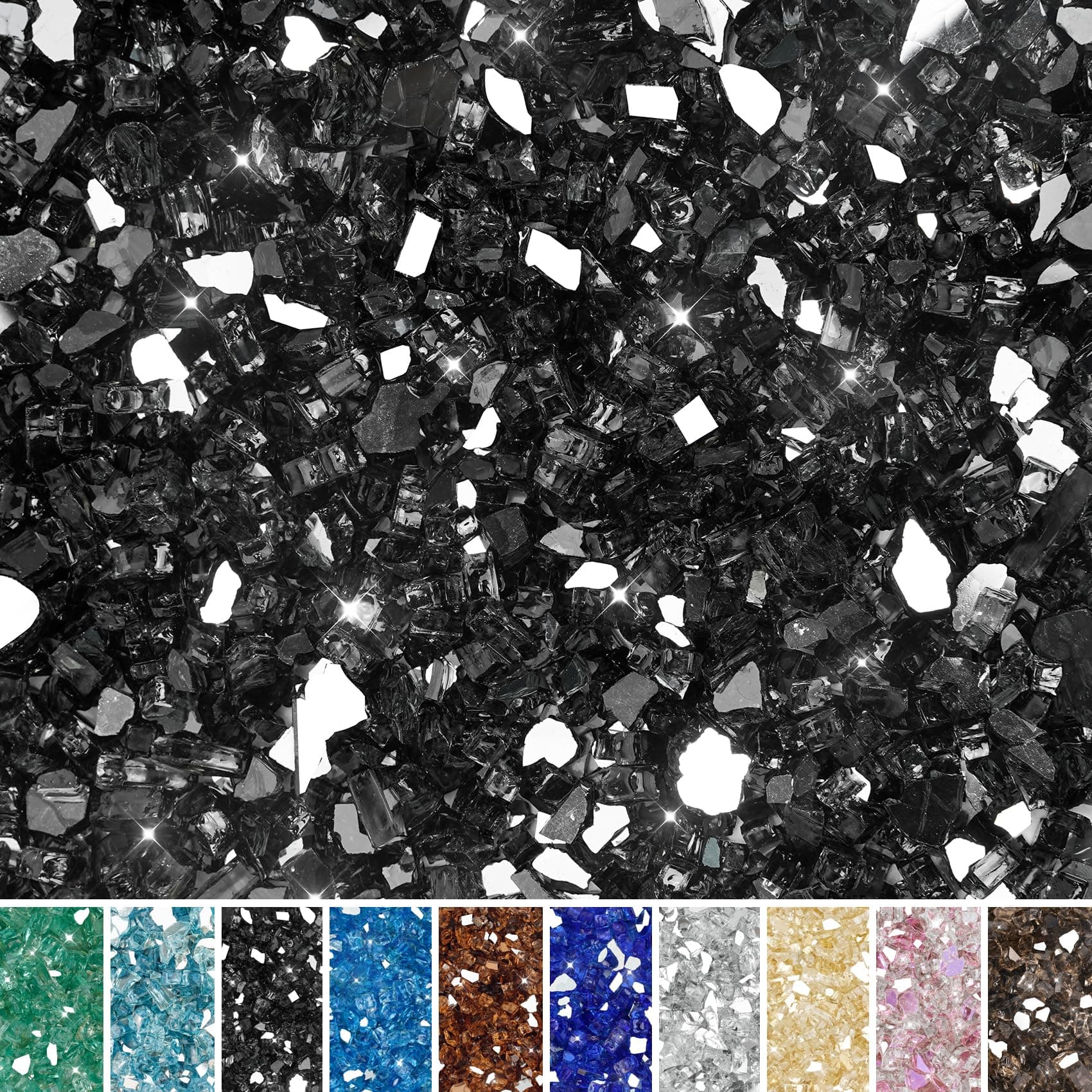 Reflective Fire Glass