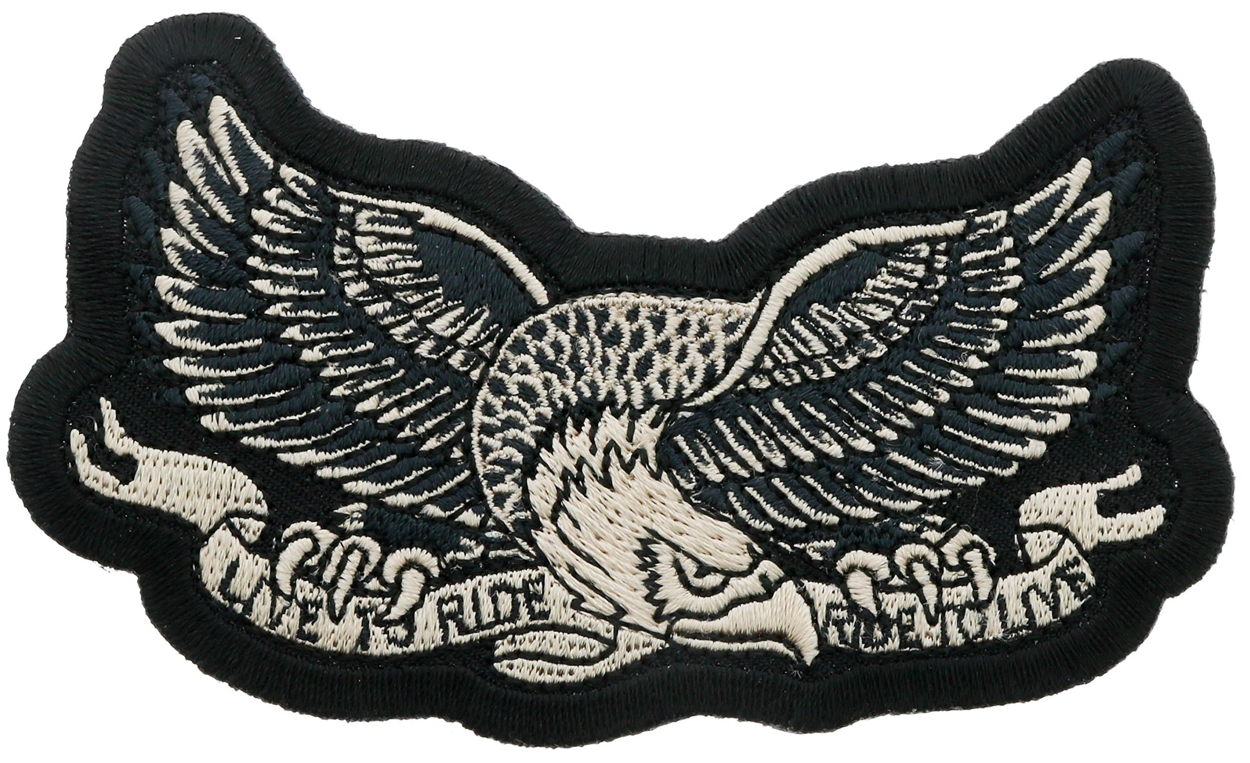 Live to Ride Ride to Live Eagle 4 inch Patch IVANP2056