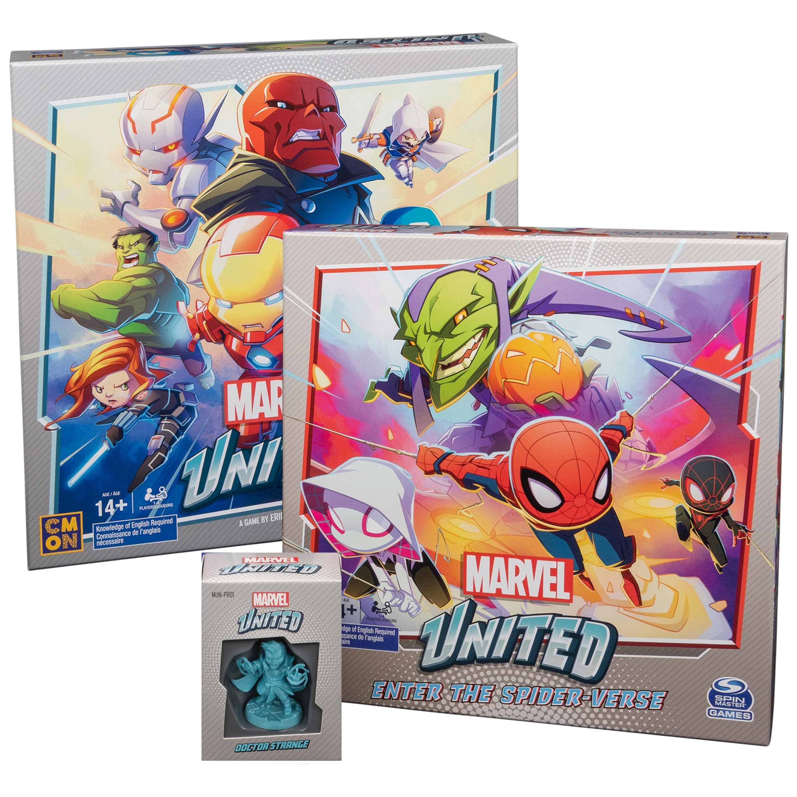 Marvel United, Superhero Card Strategy Board Comic Bundle with Spiderman and Dr. Strange Expansion, for Adults & Kids Ages 14+ (Amazon Exclusive)