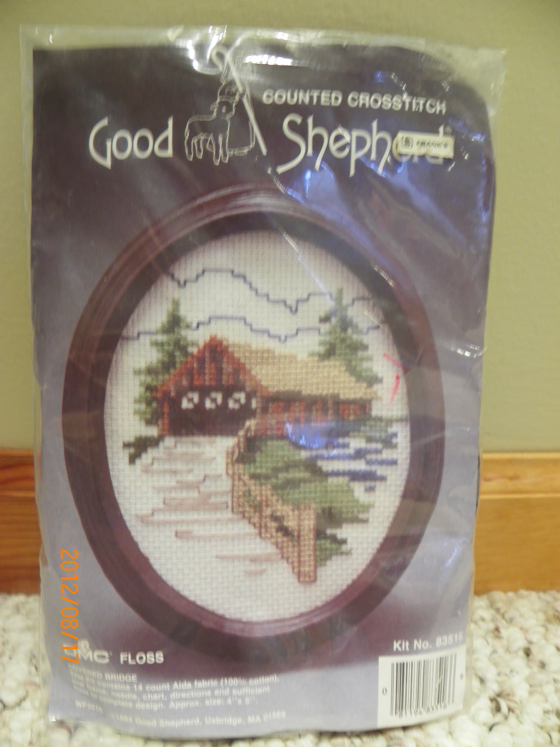Good Shepherd Counted Crosstitch House, Dmc Floss