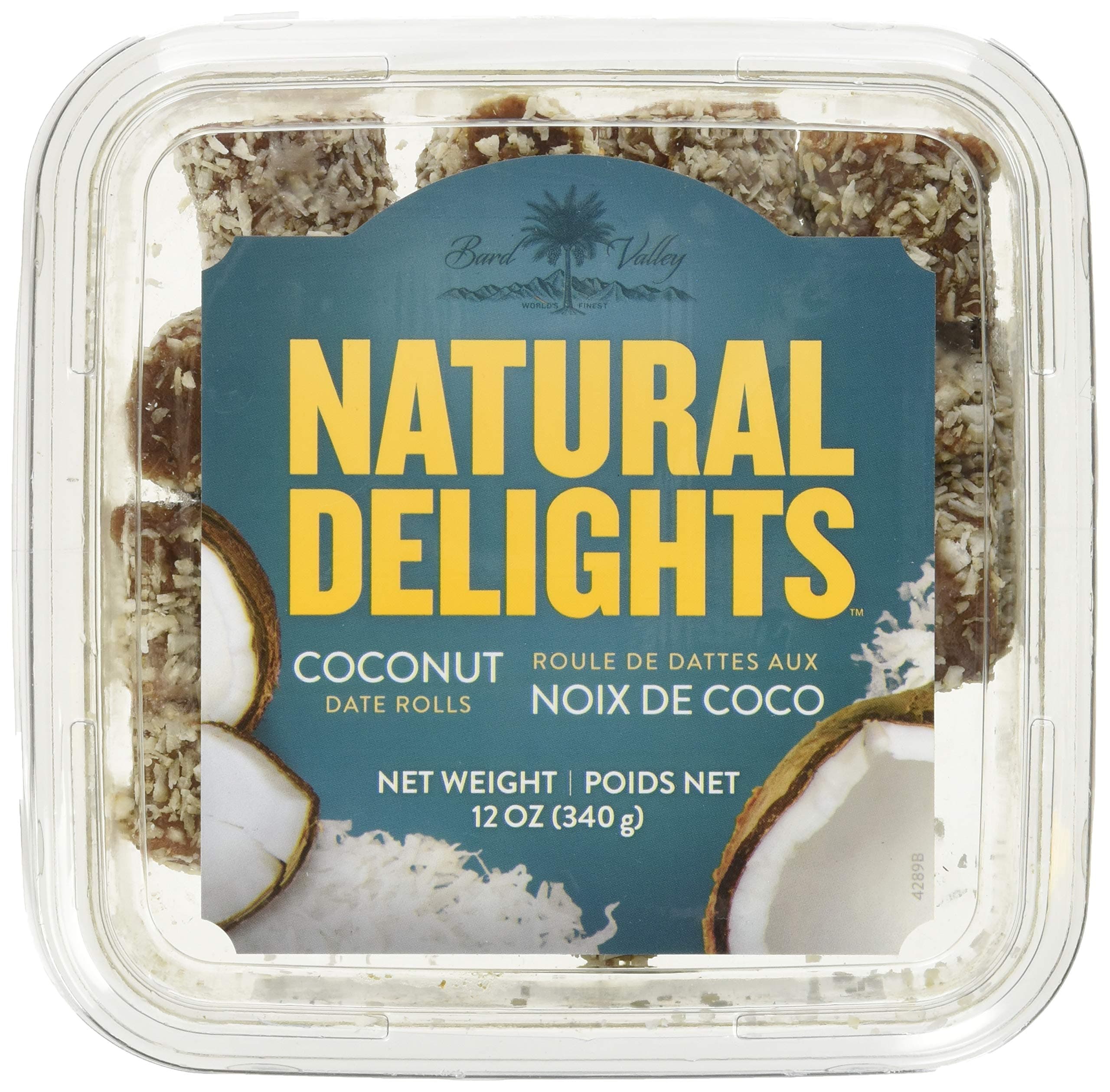 Bard Valley Coconut Date Rolls, 12 OZUSDA Organic