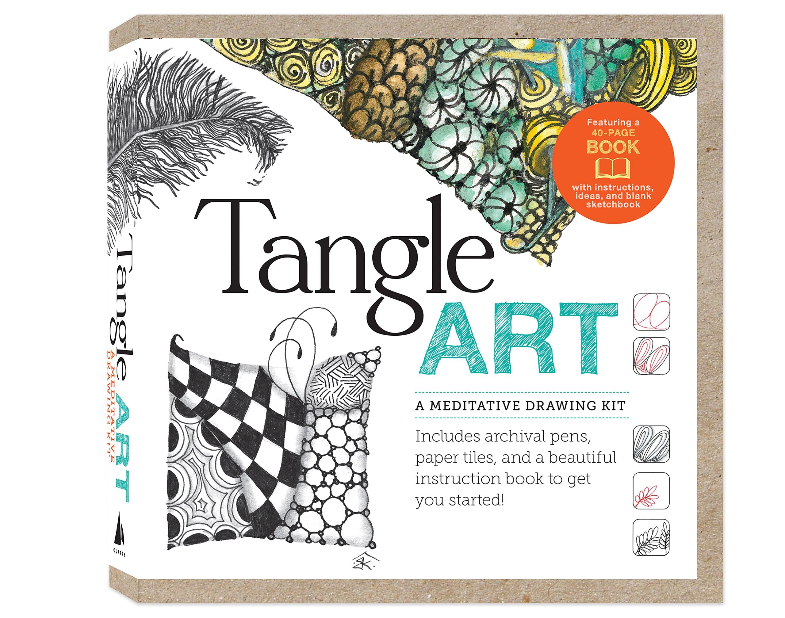 Tangle Art: A Meditative Drawing Kit Paperback – 1 Oct. 2013