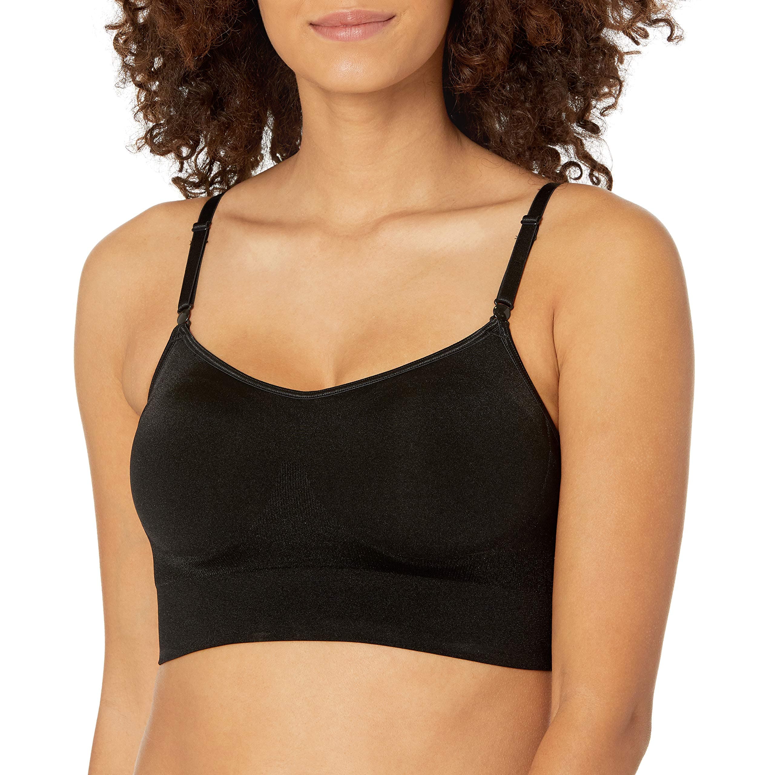 Womens Easy Does It Dig-Free Band with Seamless Stretch Wireless Lightly Lined Convertible Comfort Bra Rm0911a