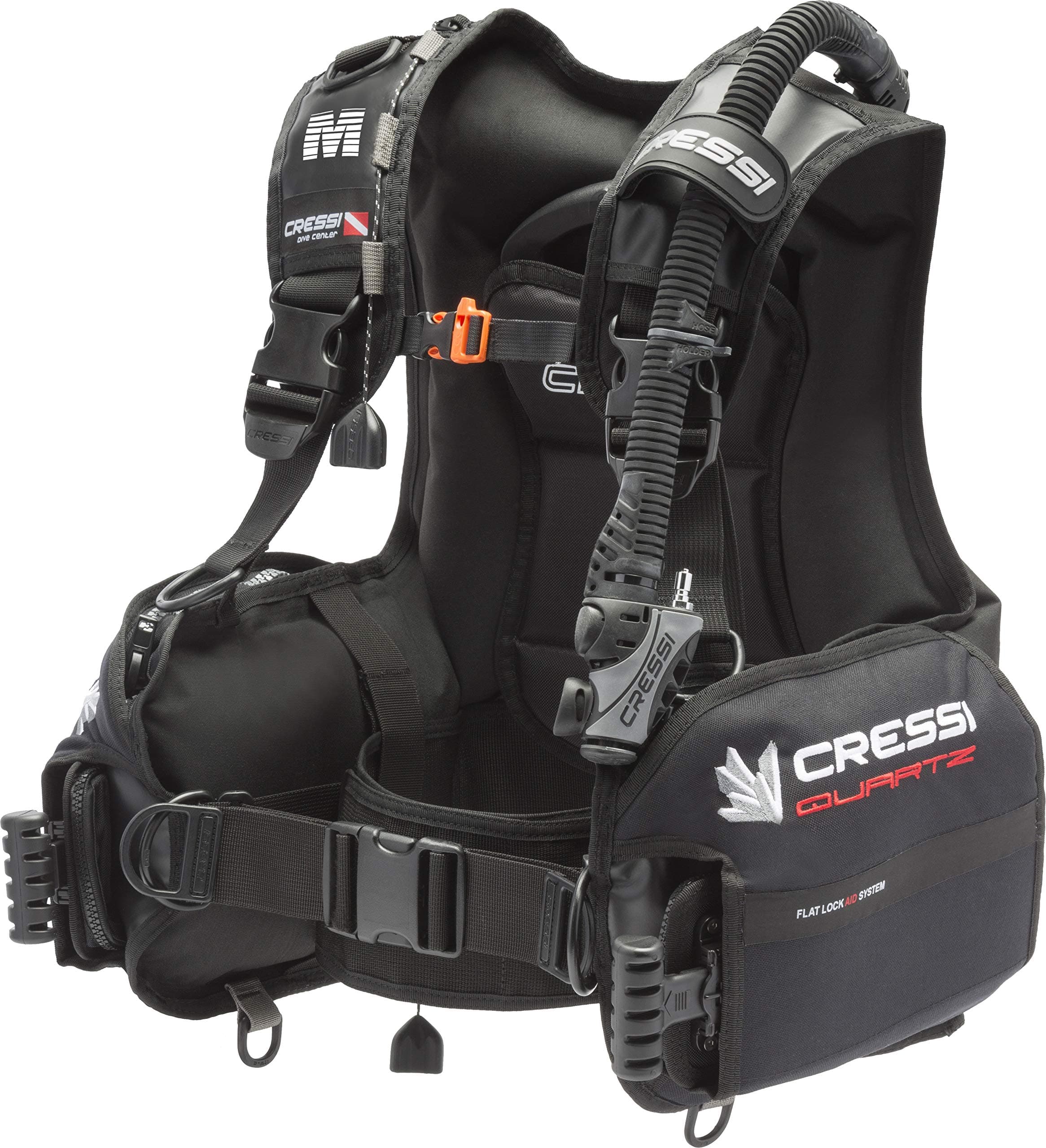 Cressi Lightweight Scuba Diving BCD - Flat-Lock Aid Weight System - Pockets for Accessory Storage - Quartz: Designed in Italy