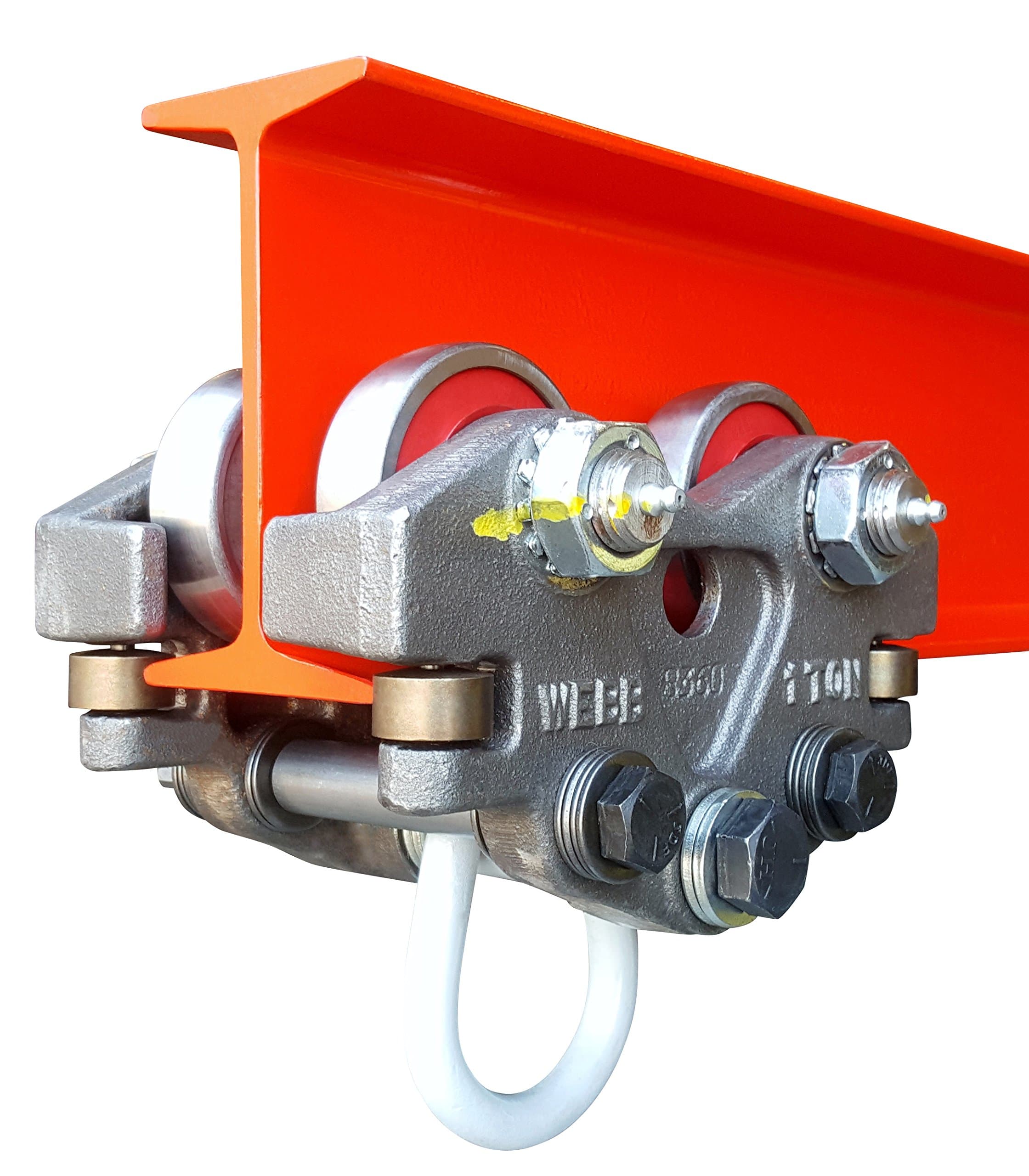 Heavy Duty Beam Trolley | 2000 Pound Capacity | Hand Push | Jervis Webb