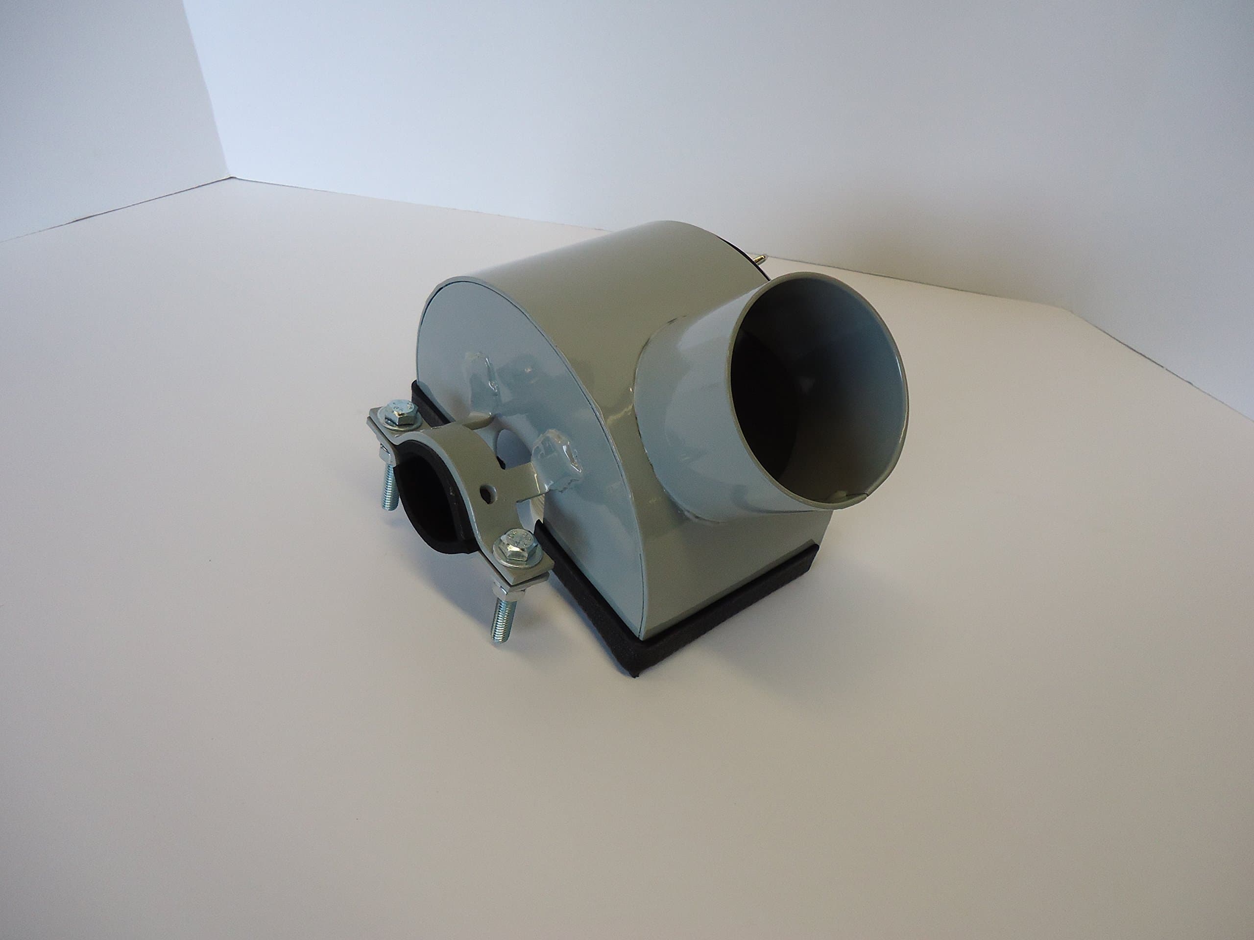 Buffer Hood Shroud #2401 (Left Side) to Collect Dust from Baldor Bench Buffer - Accomodates Up to 6" Wheel