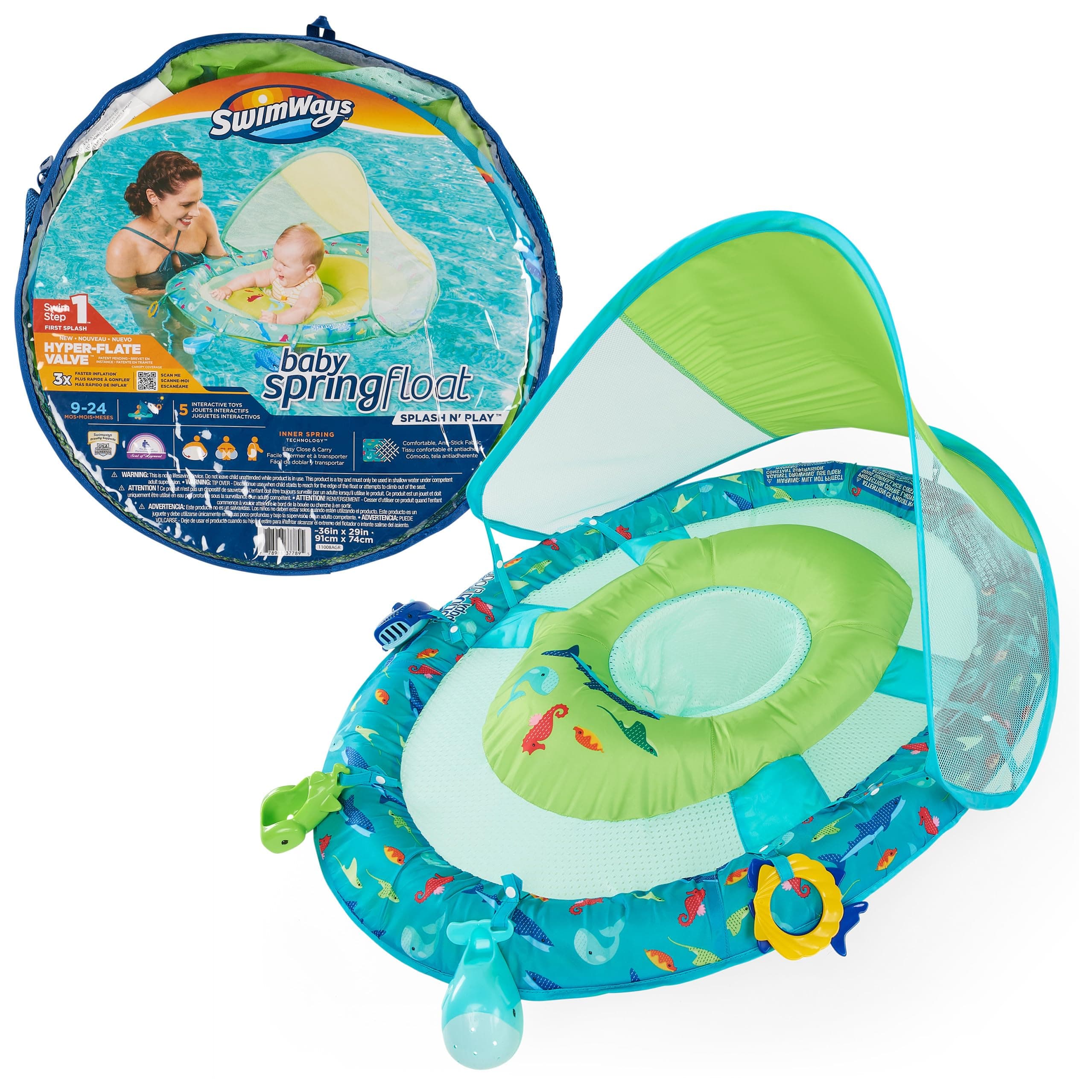 SwimWays Baby Spring Float Splash N Play