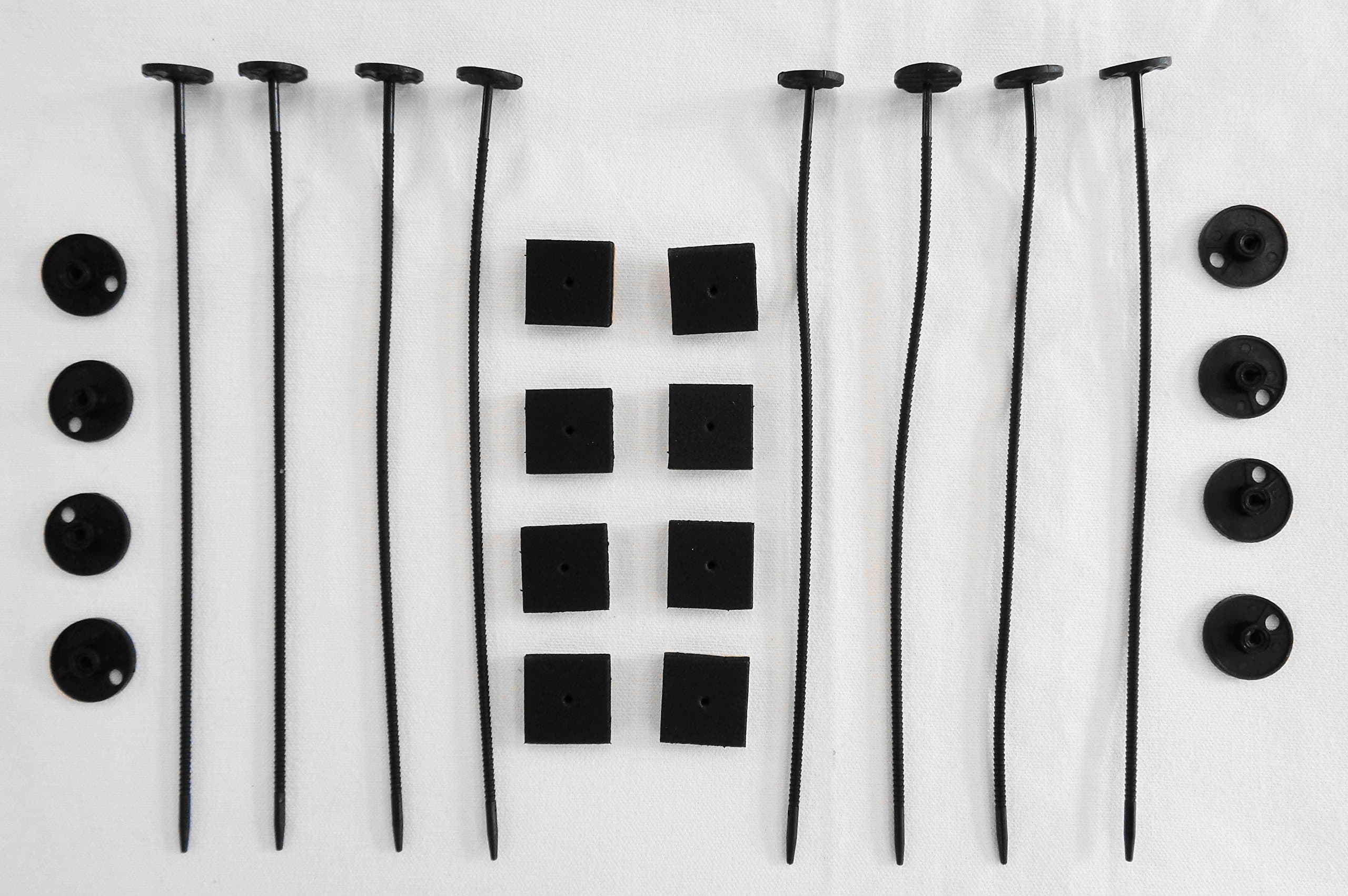 Plastic Universal Radiator Mount Mounting Kit Electric Fan Tie Strap - TWO KITS