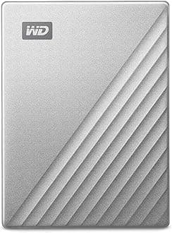 Western Digital WD HDD Mac Portable Hard Disk My Passport Ultra for Mac 4TB USB Type-C Time Machine Compatible Manufacturer 3-Year Warranty WDBPMV0040BSL-WESN Authorized Domestic Distributor