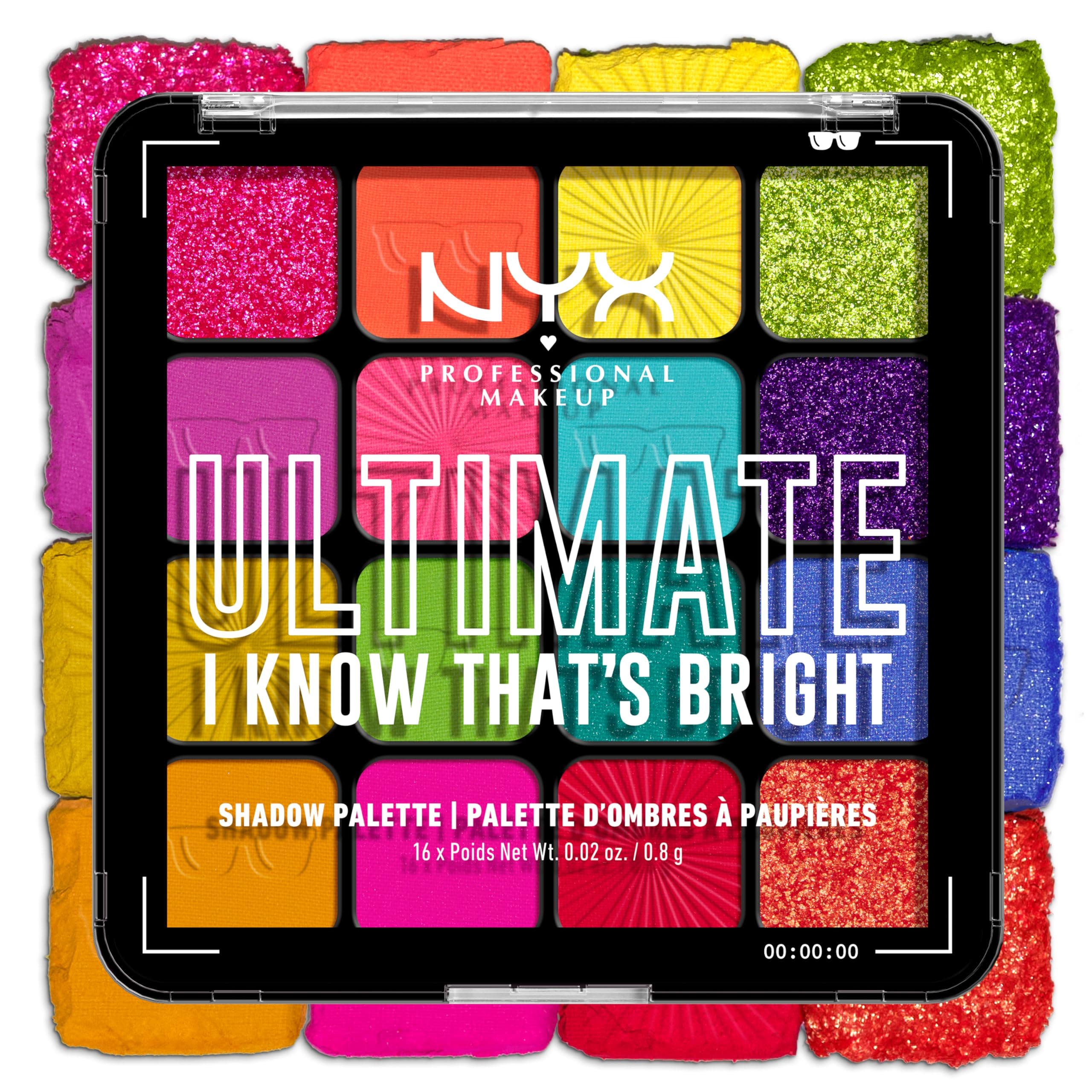 NYX PROFESSIONAL MAKEUP Ultimate Shadow Palette, Brights 05
