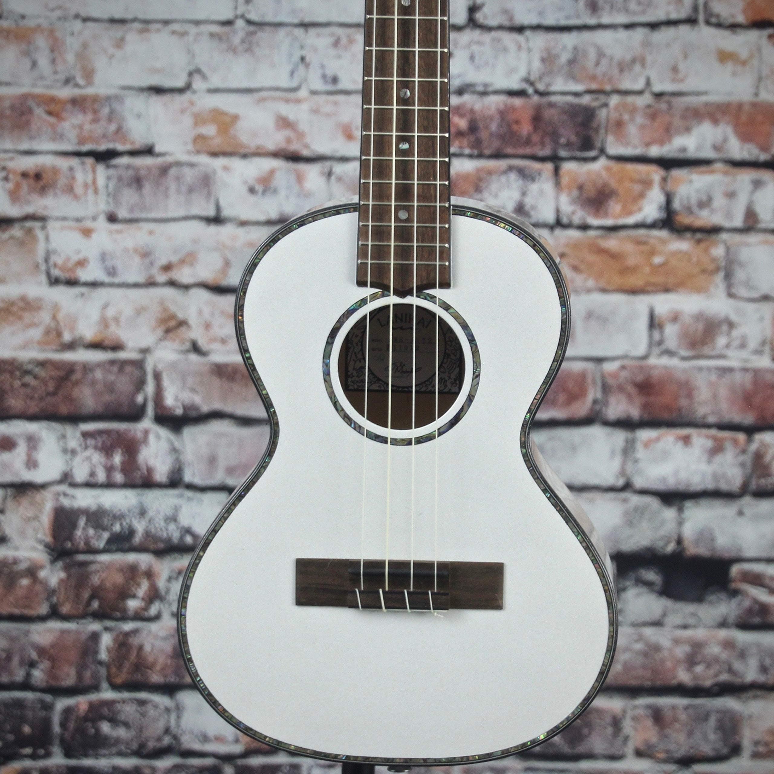 Lanikai4-String Ukulele, White,Pearl (JMS-AWT2)