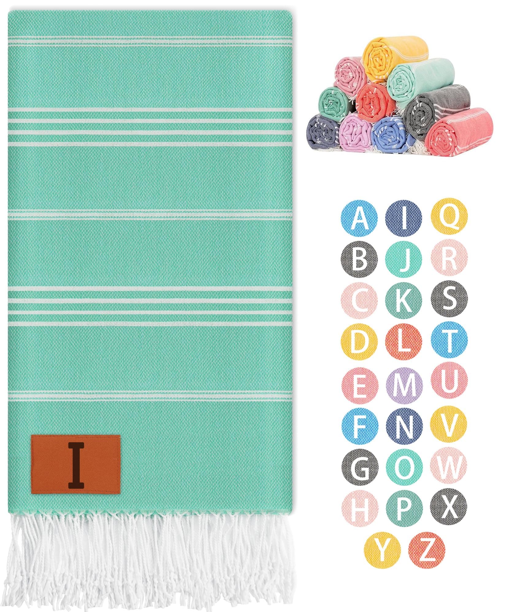 Customization Camping Turkish Towel Beach Bath Quick Dry Lightweight Absorbent Hiking Essentials Backpacking Accessories Hiker Gift Camper Must Haves Summer Travel Gadgets Camp Gear Glamping Stuff