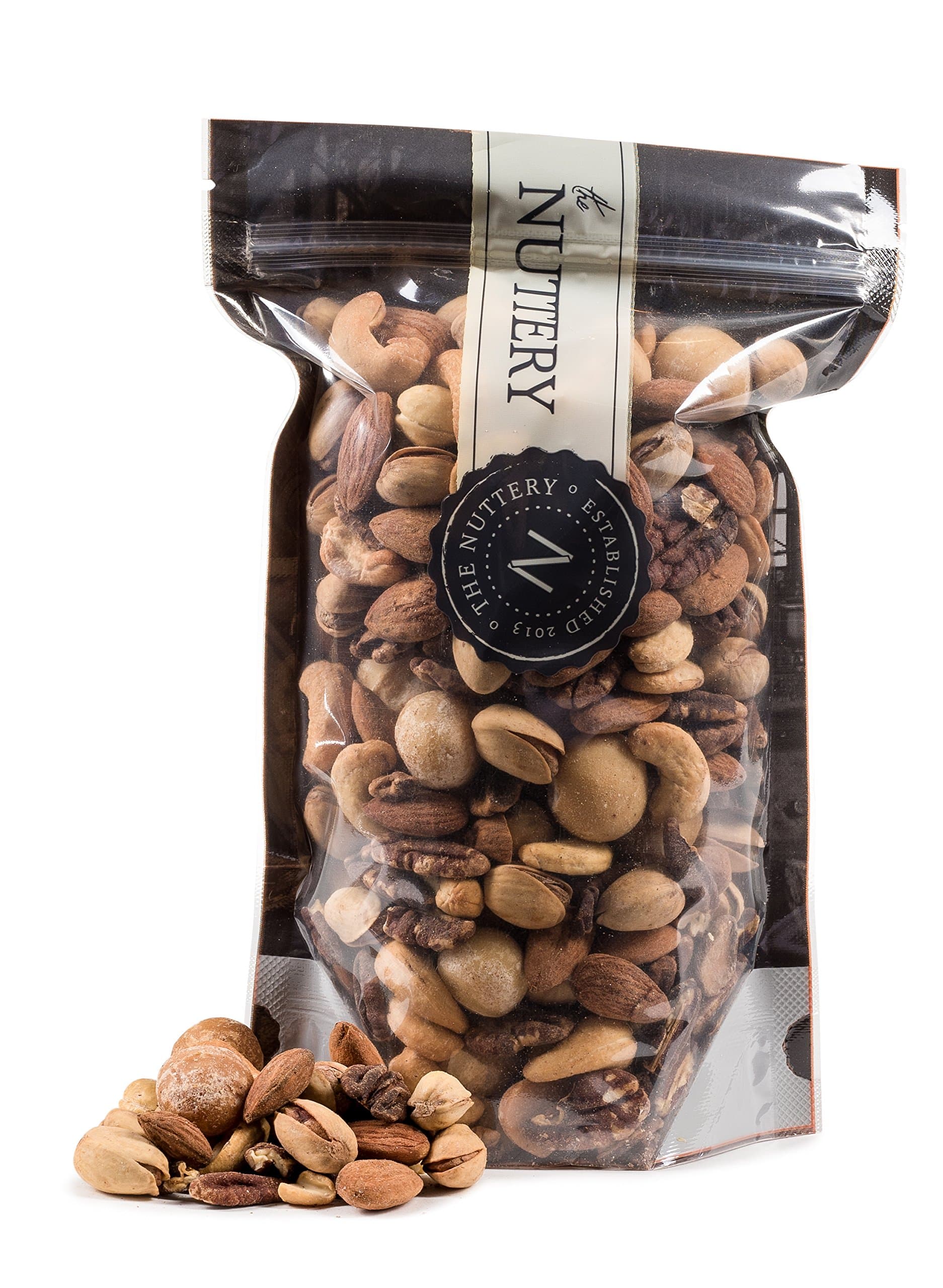 The Nuttery Roasted and salted Mixed Nuts - 16 ounce Pouch Bags (1lb)