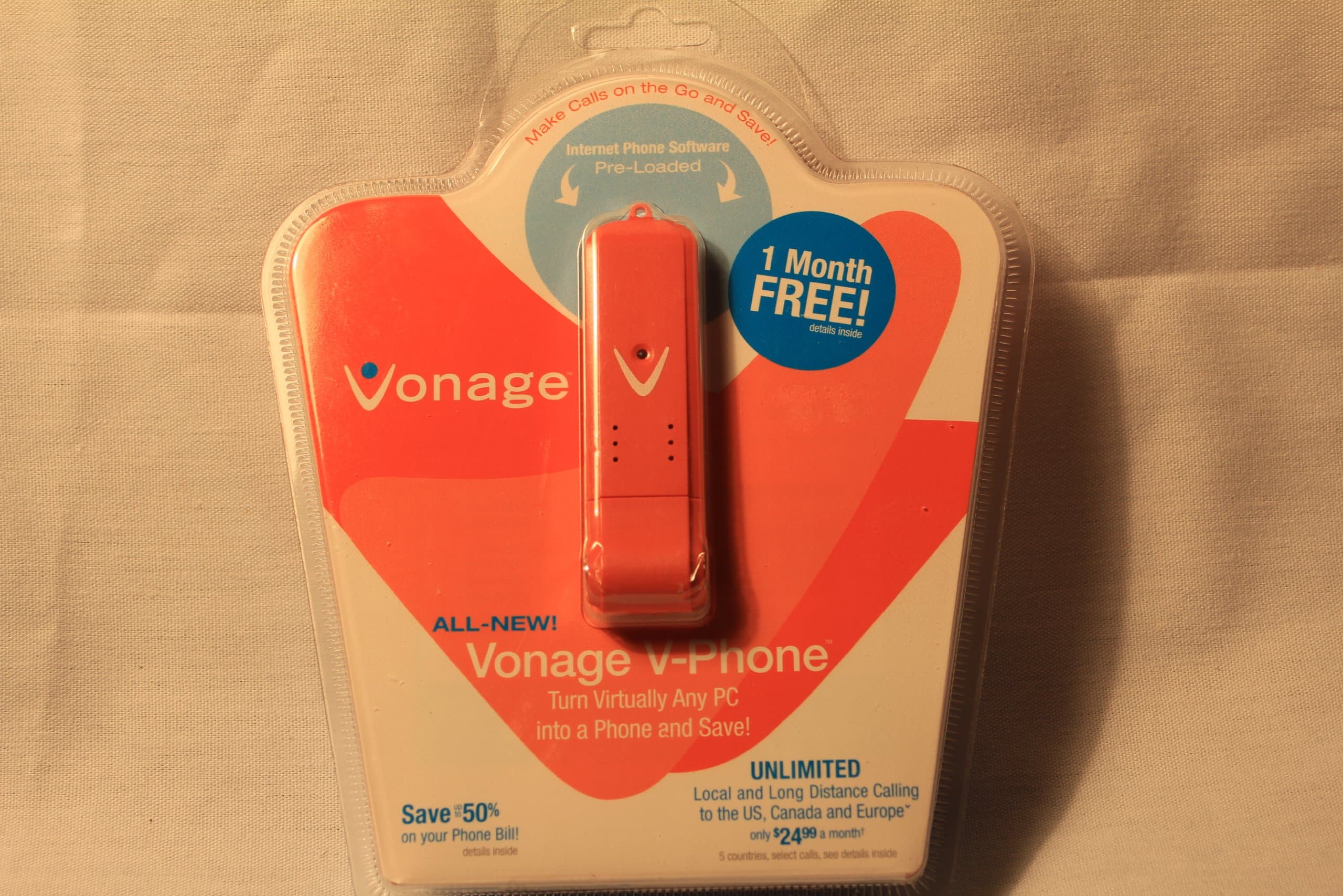 VonageV-Phone with 250MB USB Flash Drive